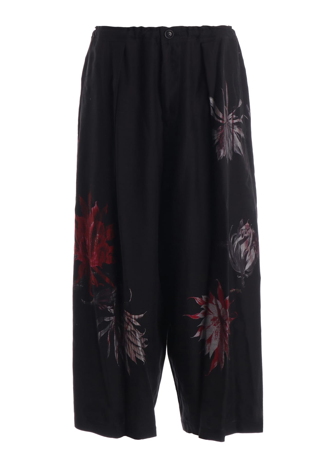 CUPRO DUNGAREE TWILL CACTUS FLOWER PANTS