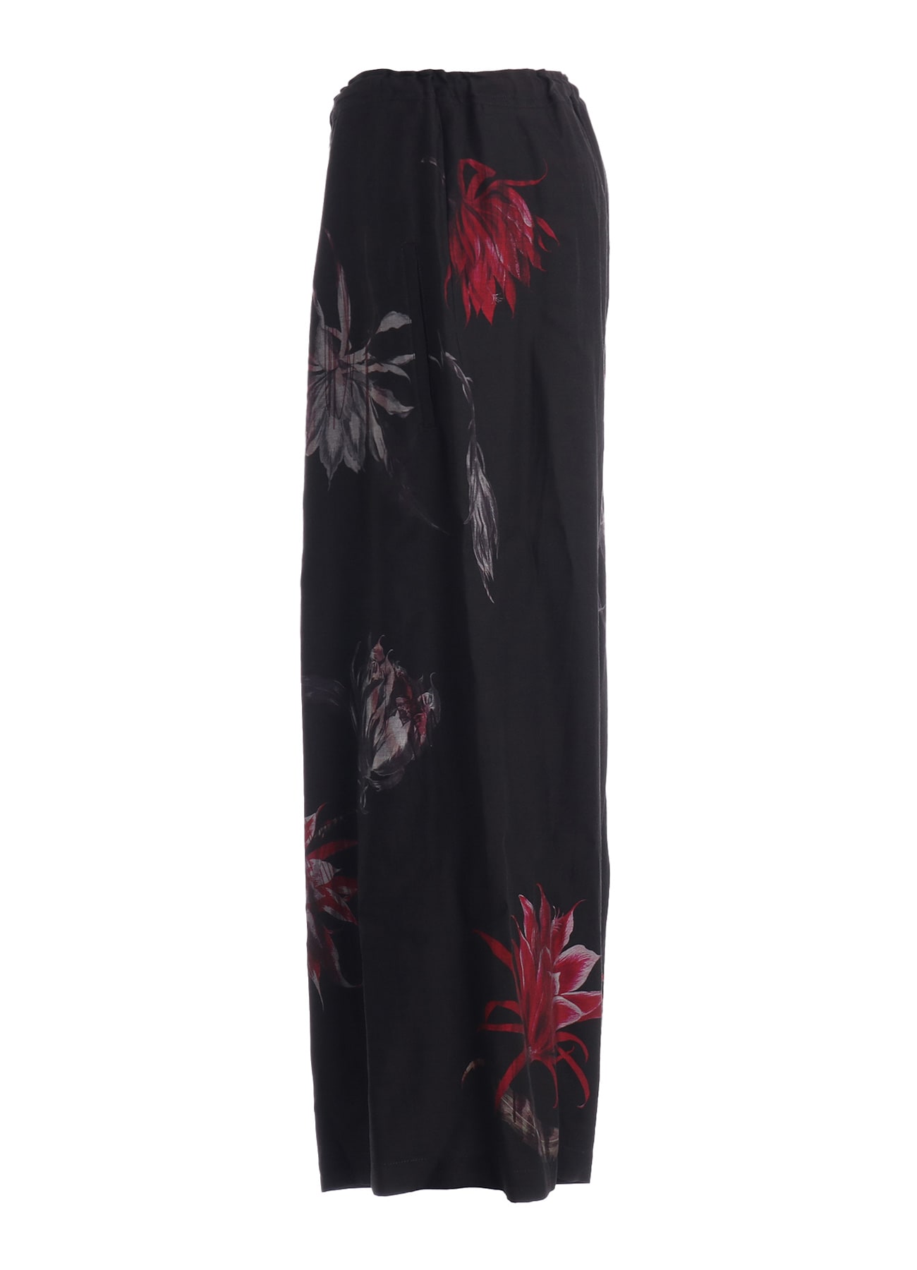 CUPRO DUNGAREE TWILL CACTUS FLOWER PANTS