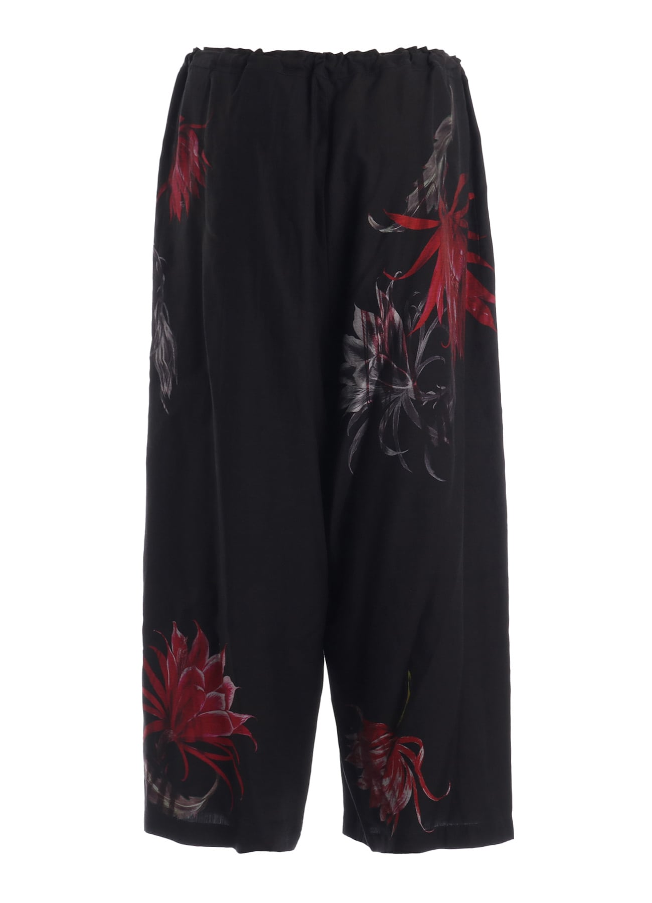CUPRO DUNGAREE TWILL CACTUS FLOWER PANTS
