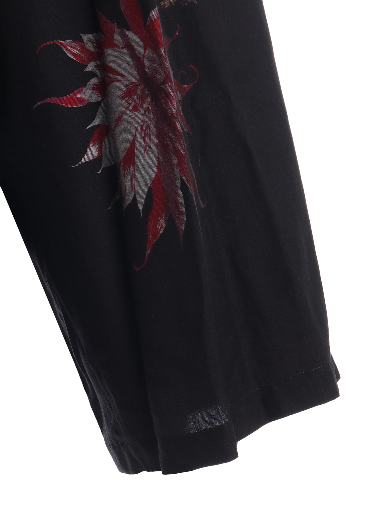 CUPRO DUNGAREE TWILL CACTUS FLOWER PANTS