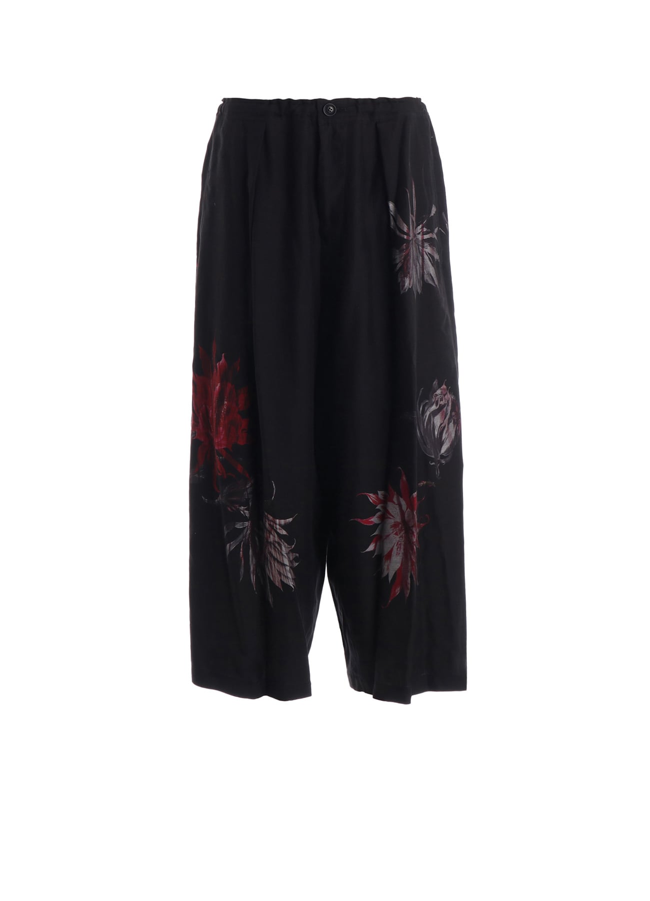 CUPRO DUNGAREE TWILL CACTUS FLOWER PANTS