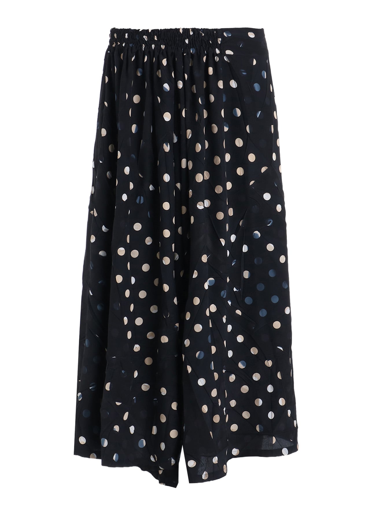 POLYESTER DECINE POLKA DOT PRINT PANTS