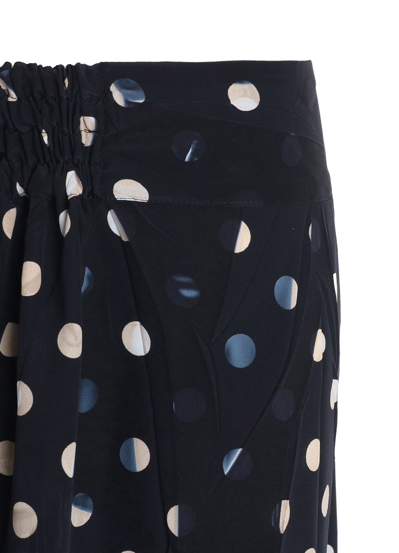 POLYESTER DECINE POLKA DOT PRINT PANTS