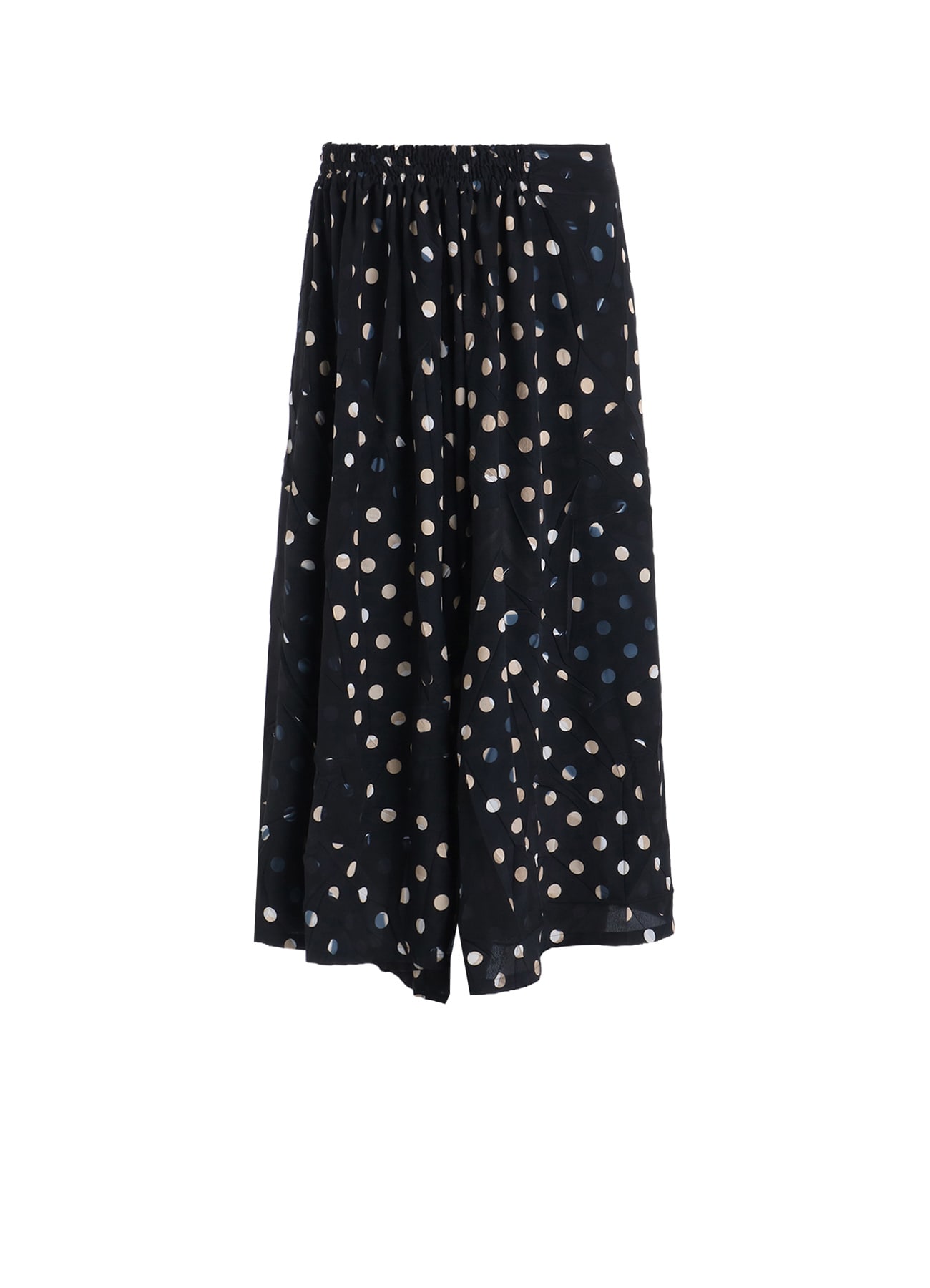 POLYESTER DECINE POLKA DOT PRINT PANTS