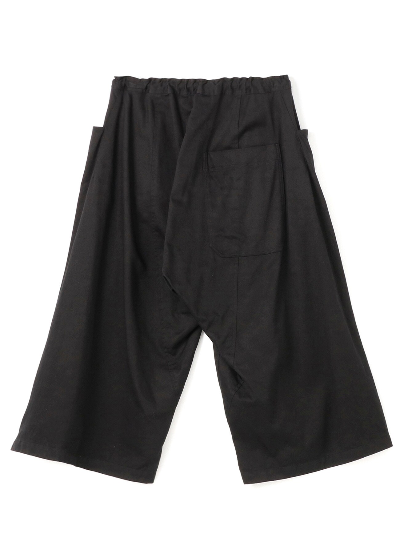 [Y's BORN PRODUCT]COTTON TWILL BACK WIDE PANTS