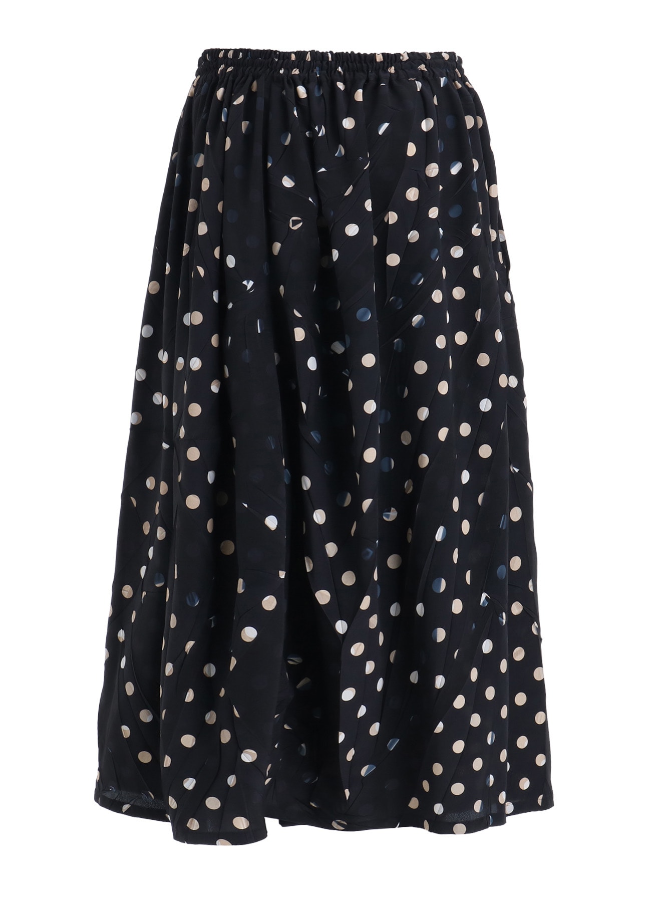 POLYESTER DECINE POLKA DOT PRINT SKIRT