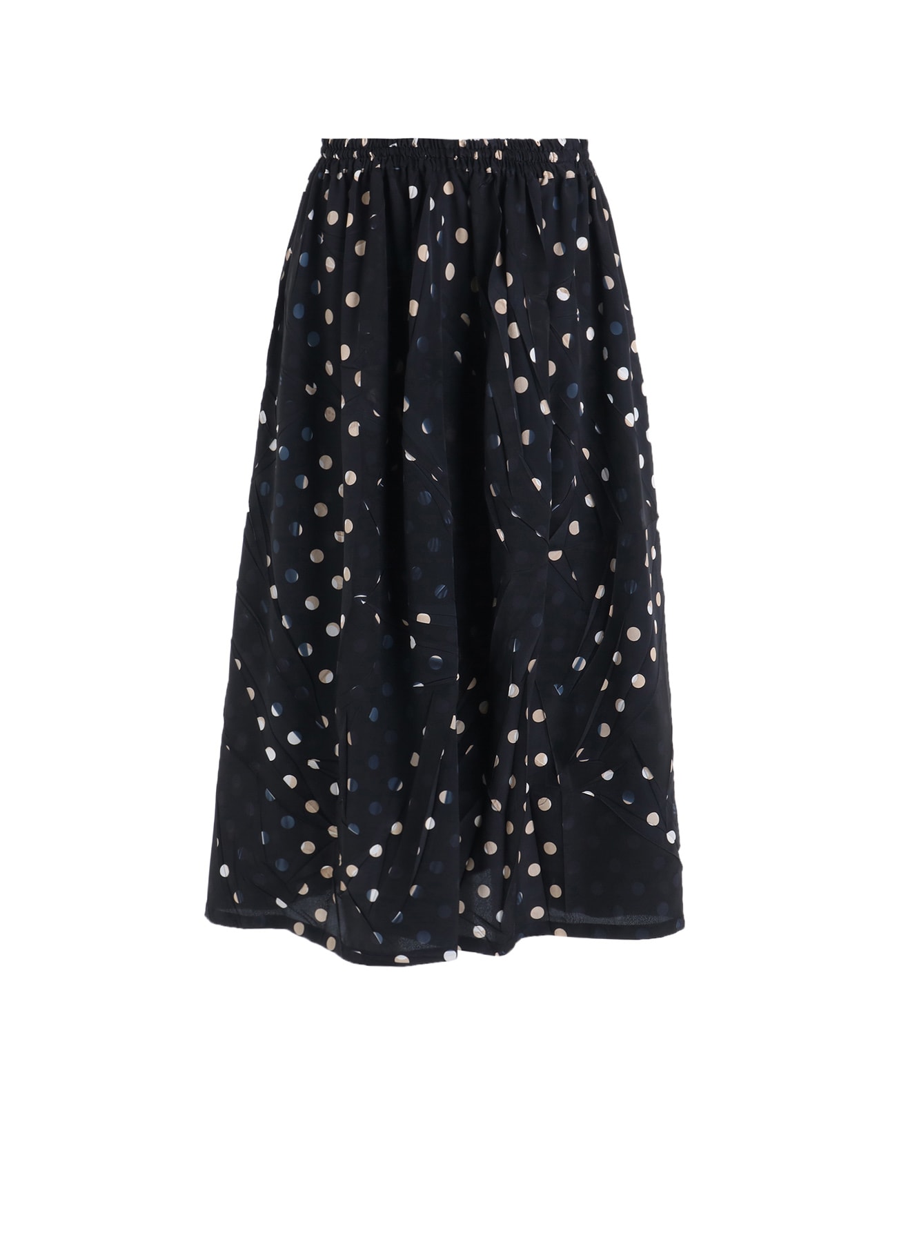 POLYESTER DECINE POLKA DOT PRINT SKIRT