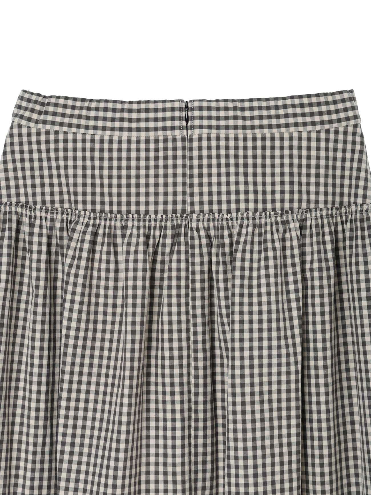 GINGHAM COMBINATION SKIRT