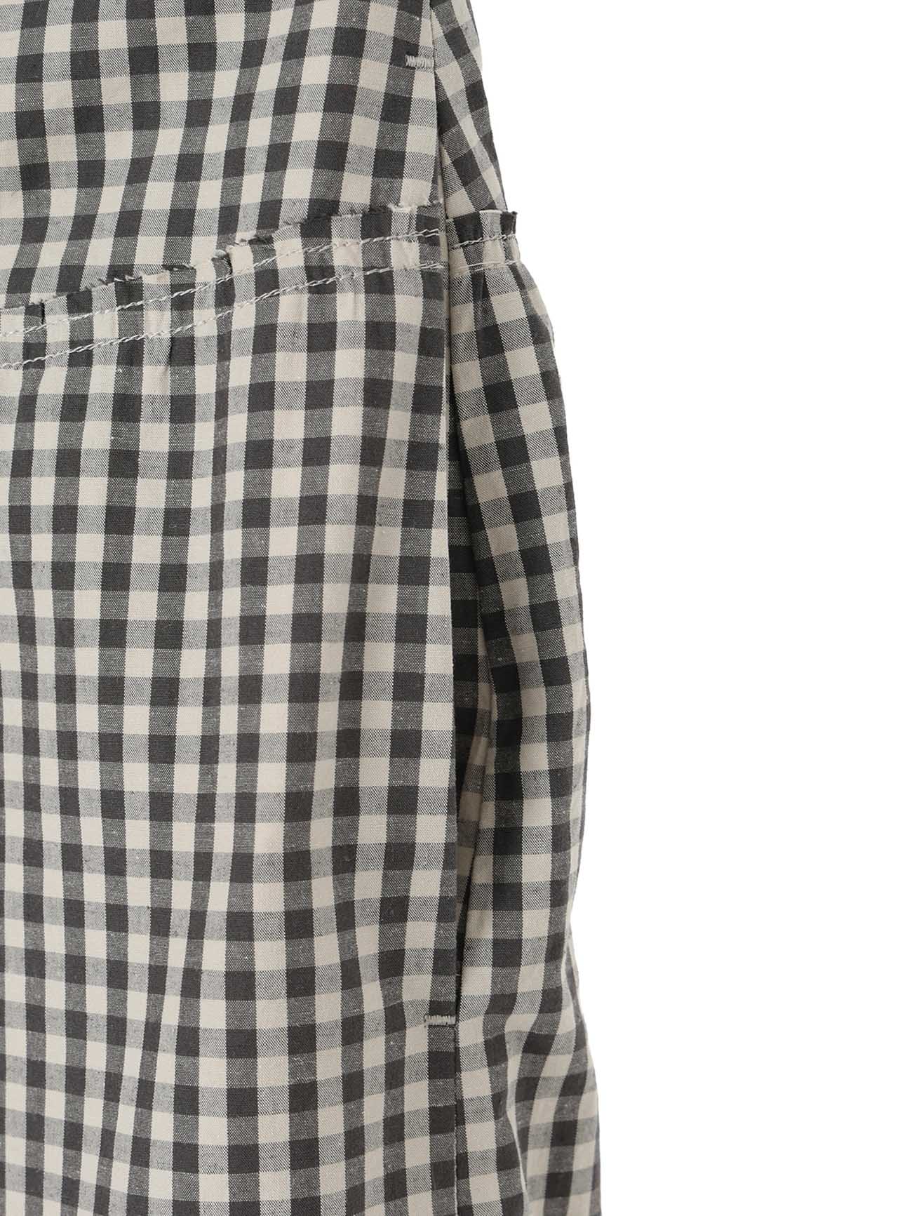 GINGHAM COMBINATION SKIRT