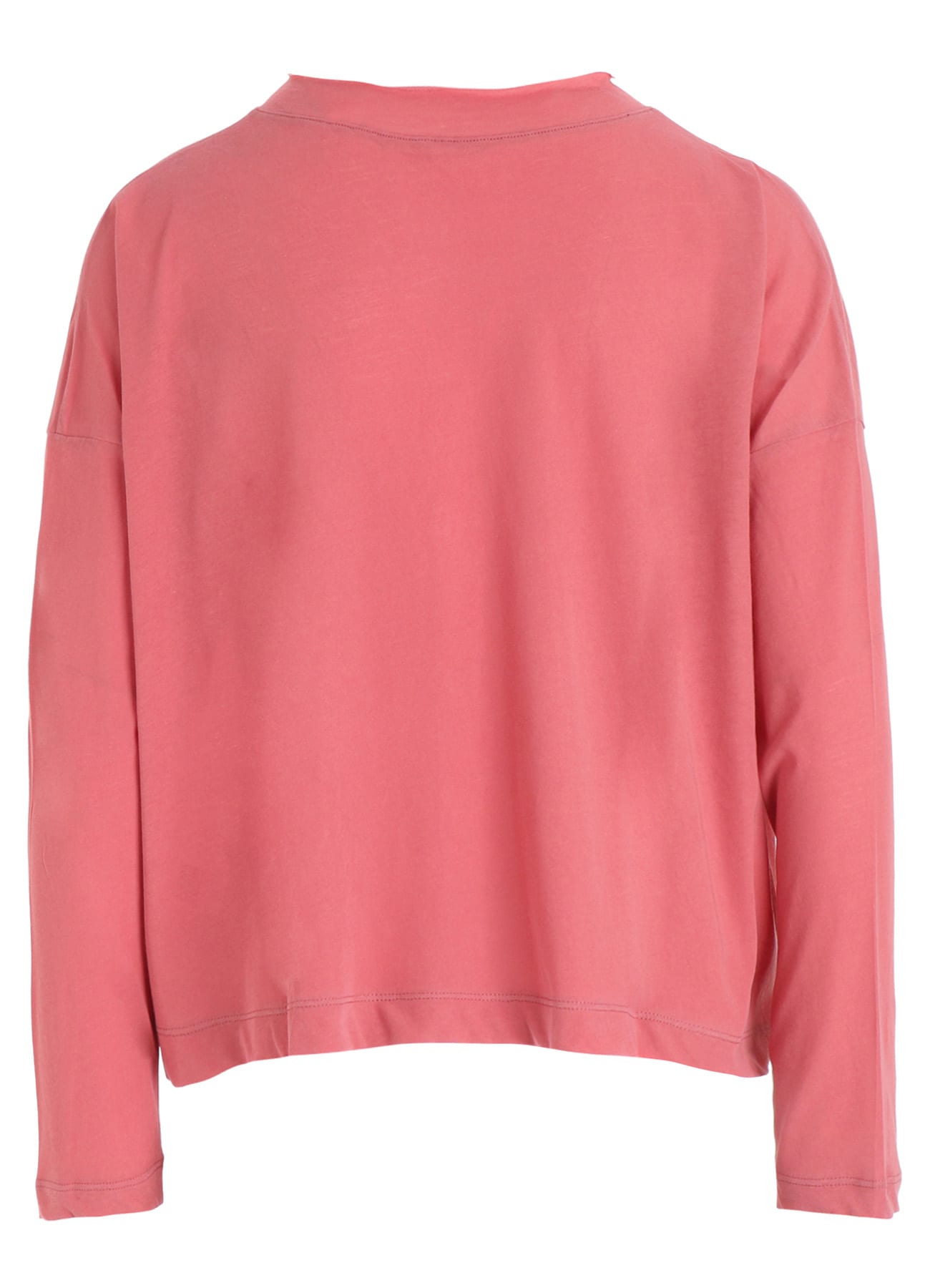 HIGH-TWIST COTTON JERSEY LONG SLEEVE CARDIGAN