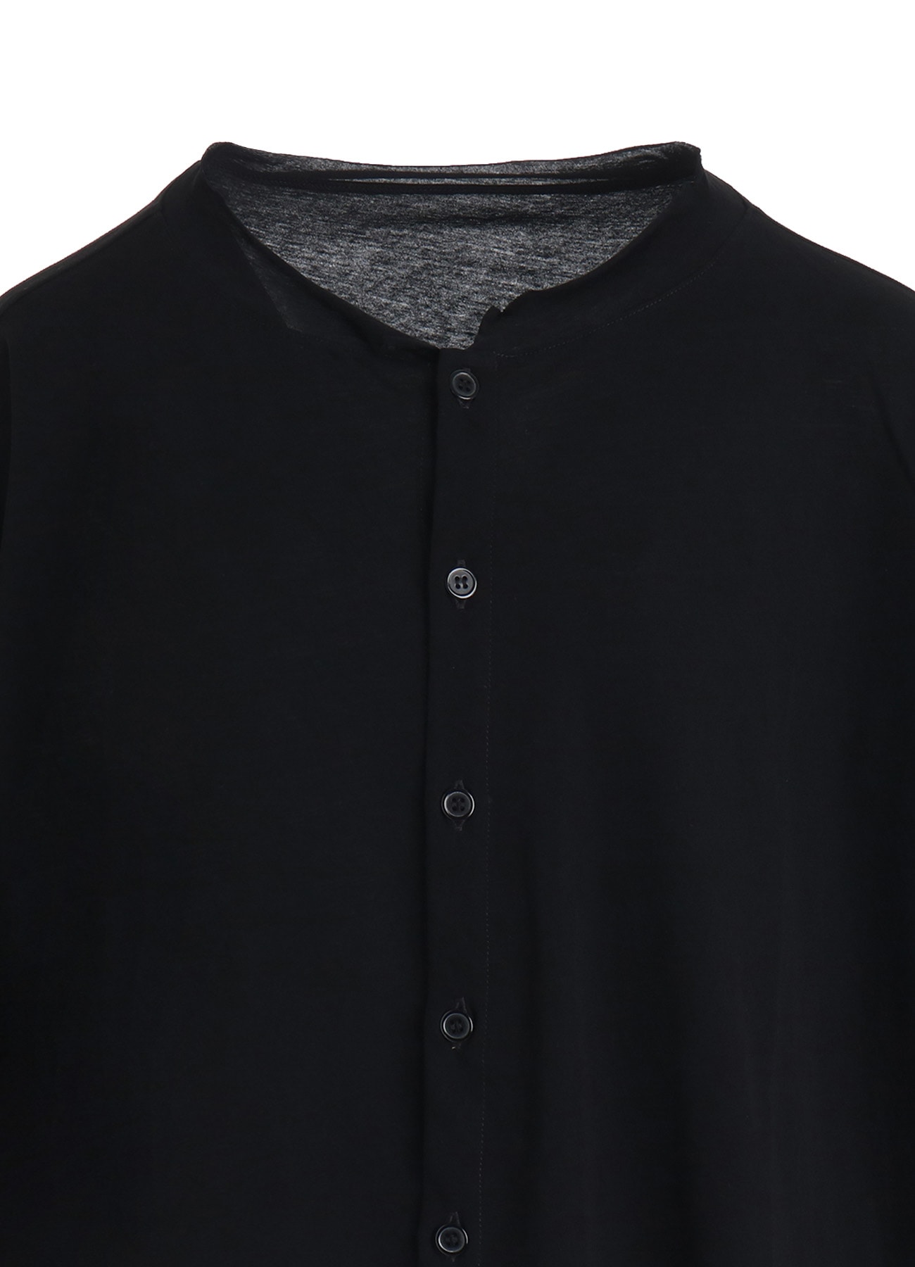 HIGH-TWIST COTTON JERSEY LONG SLEEVE CARDIGAN