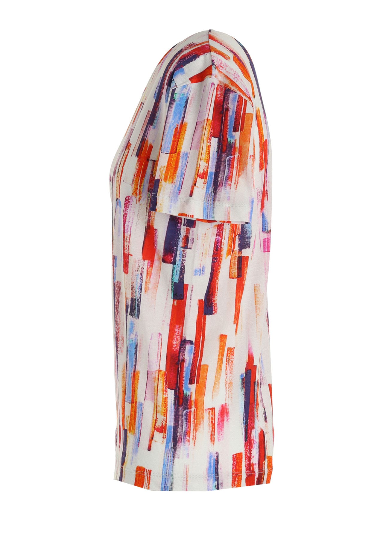 COTTON BRUSH STROKE SHORT SLEEVE T