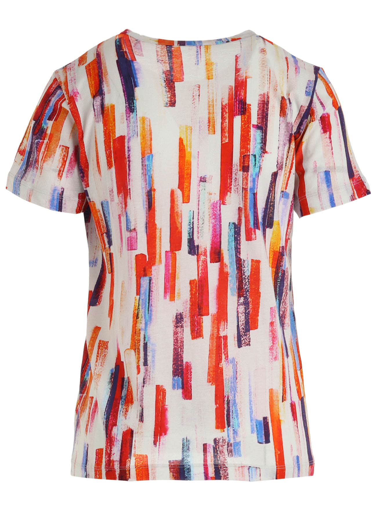 COTTON BRUSH STROKE SHORT SLEEVE T