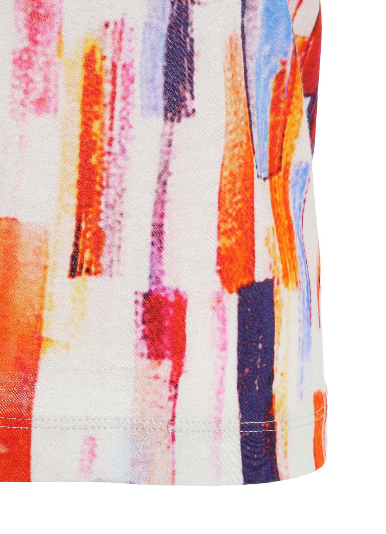 COTTON BRUSH STROKE SHORT SLEEVE T
