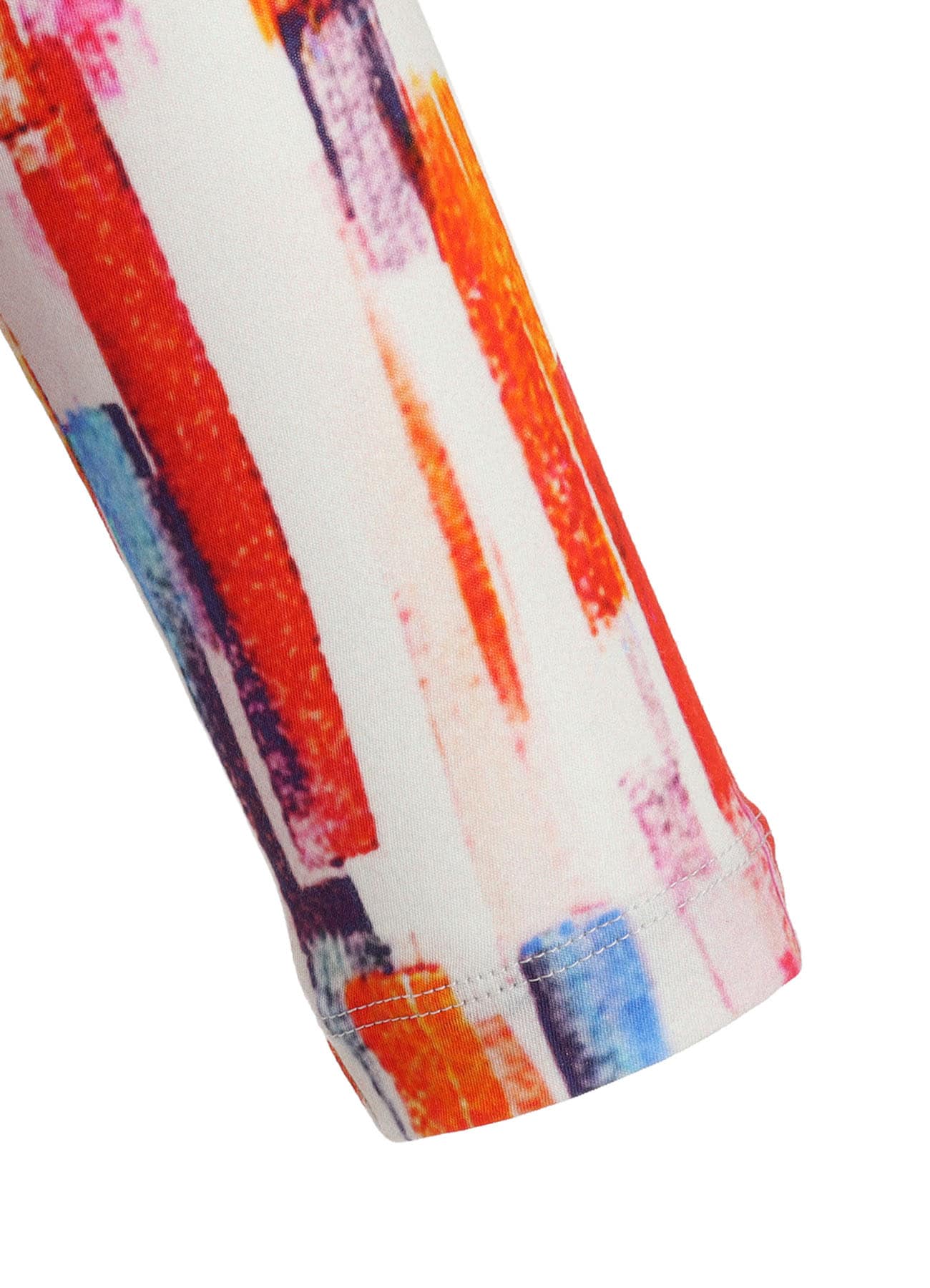 COTTON BRUSH STROKE LONG SLEEVE T
