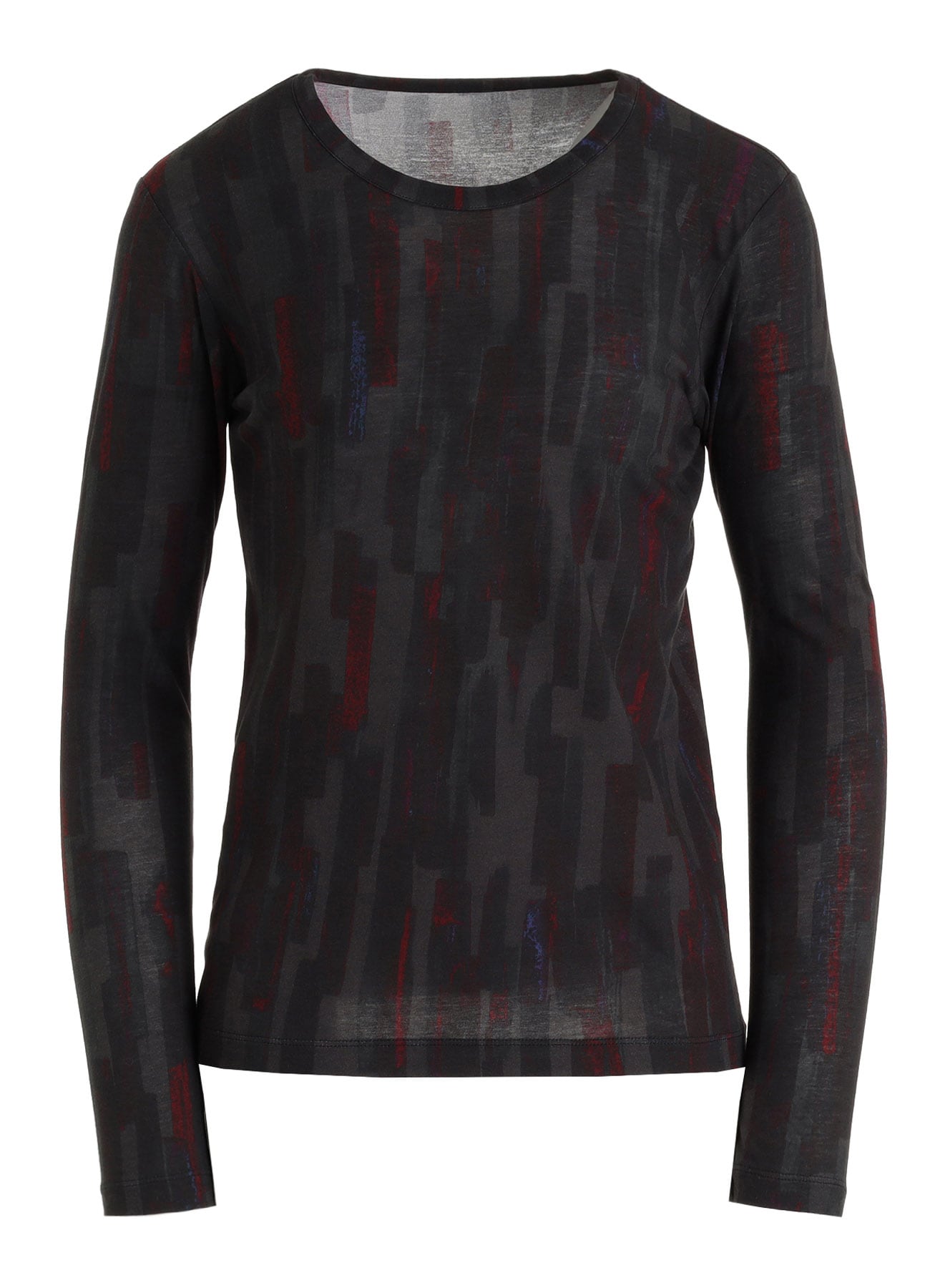 COTTON BRUSH STROKE LONG SLEEVE T