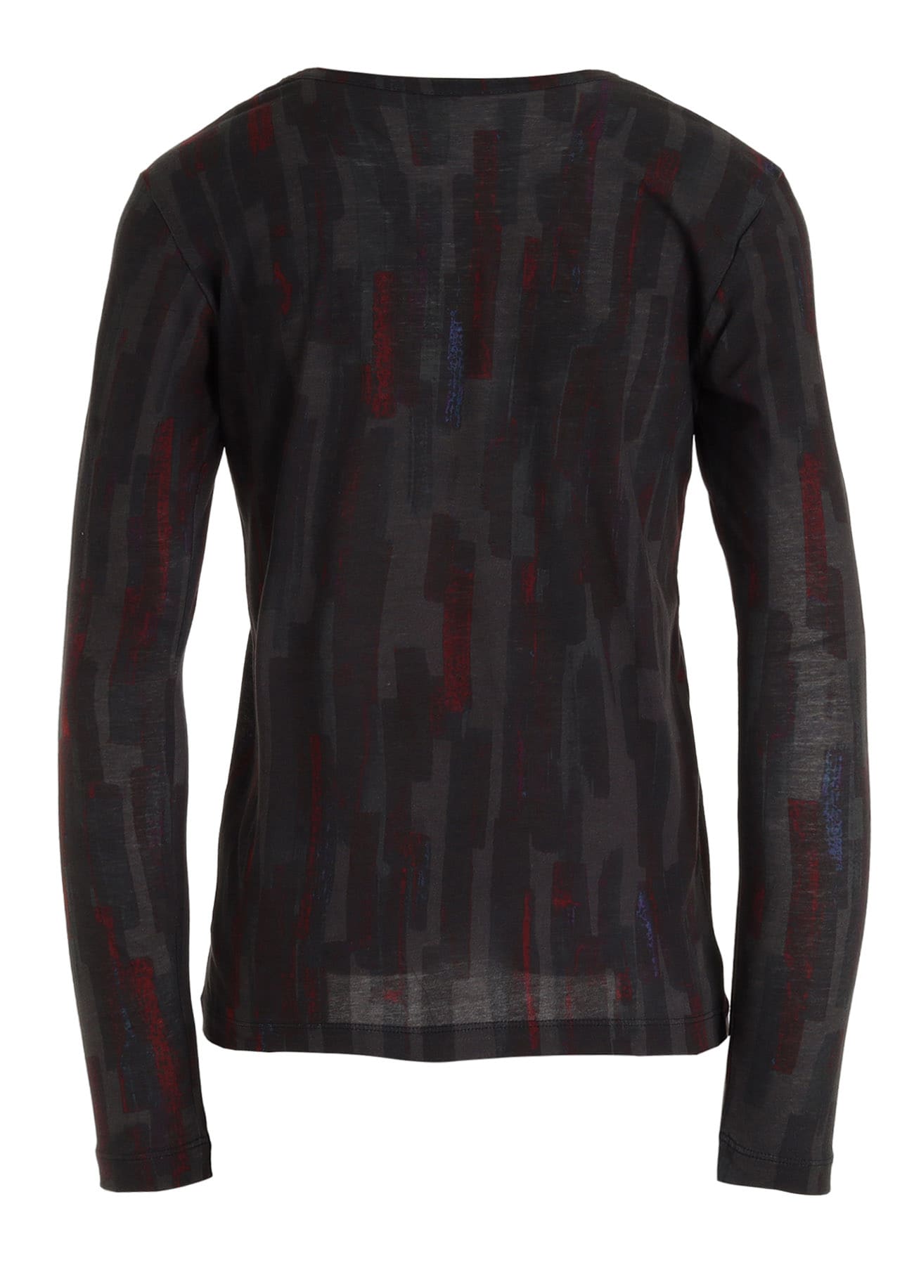 COTTON BRUSH STROKE LONG SLEEVE T