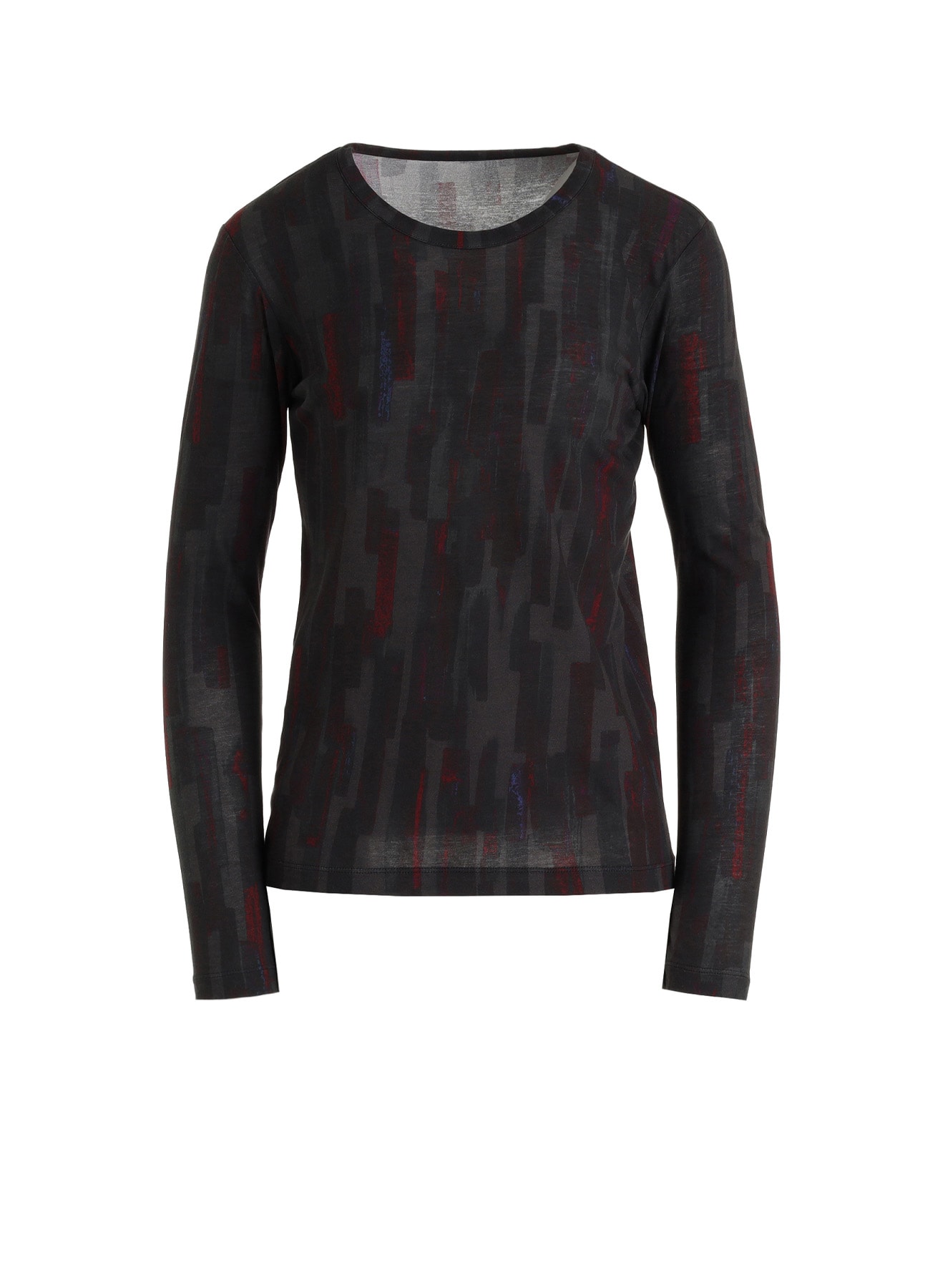 COTTON BRUSH STROKE LONG SLEEVE T