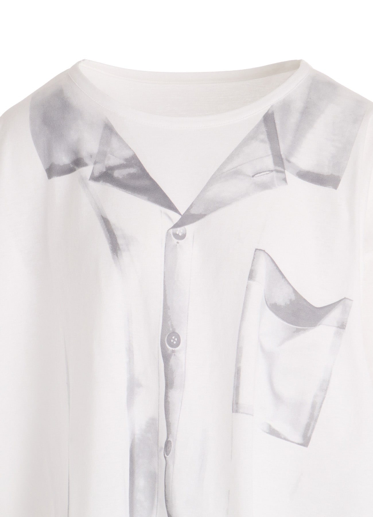 TROMPE L'OEIL HALF SLEEVE CROPPED TEE