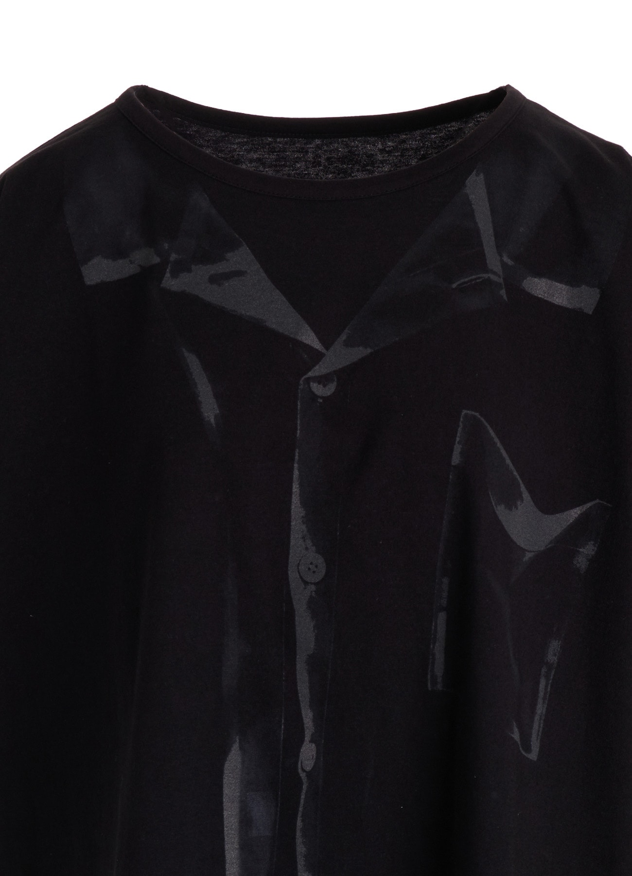 TROMPE L'OEIL HALF SLEEVE CROPPED TEE