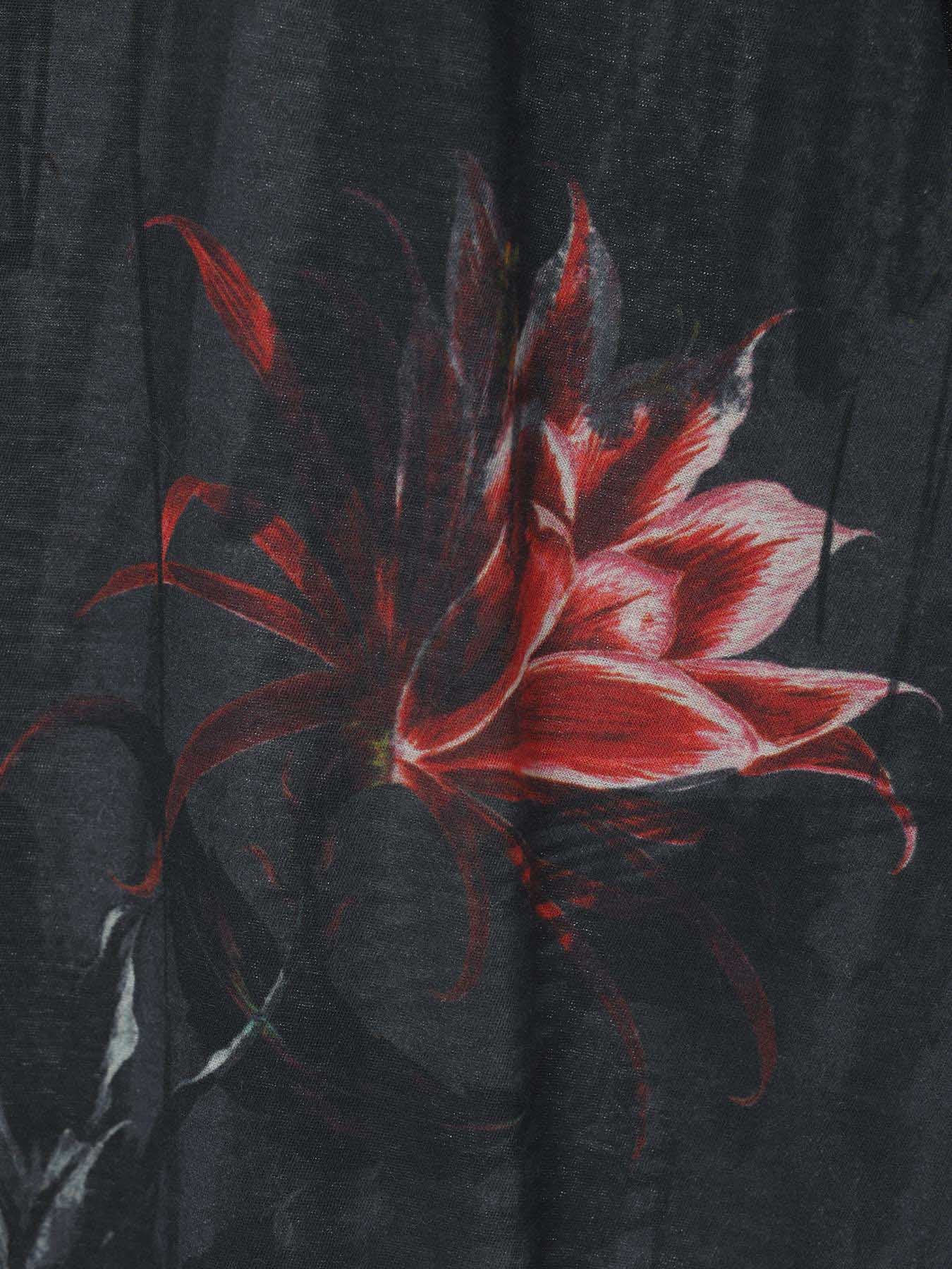 CACTUS FLOWER PRINT HALF SLEEVE T