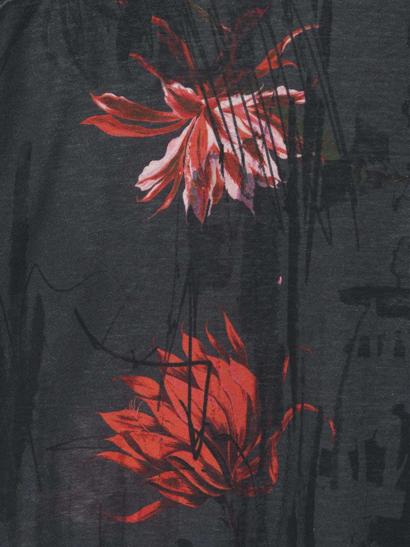 CACTUS FLOWER PRINT LONG SLEEVE T