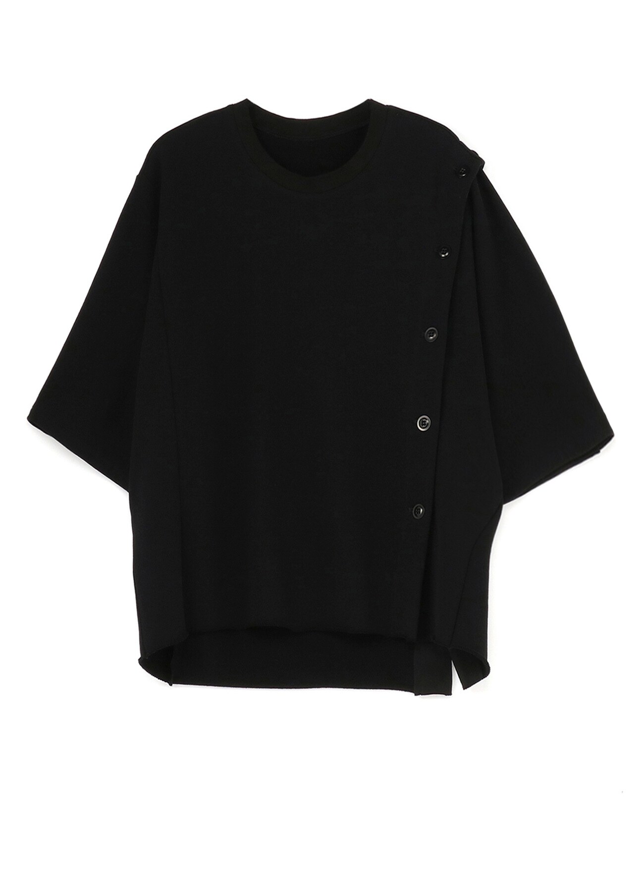cropped black fleece
