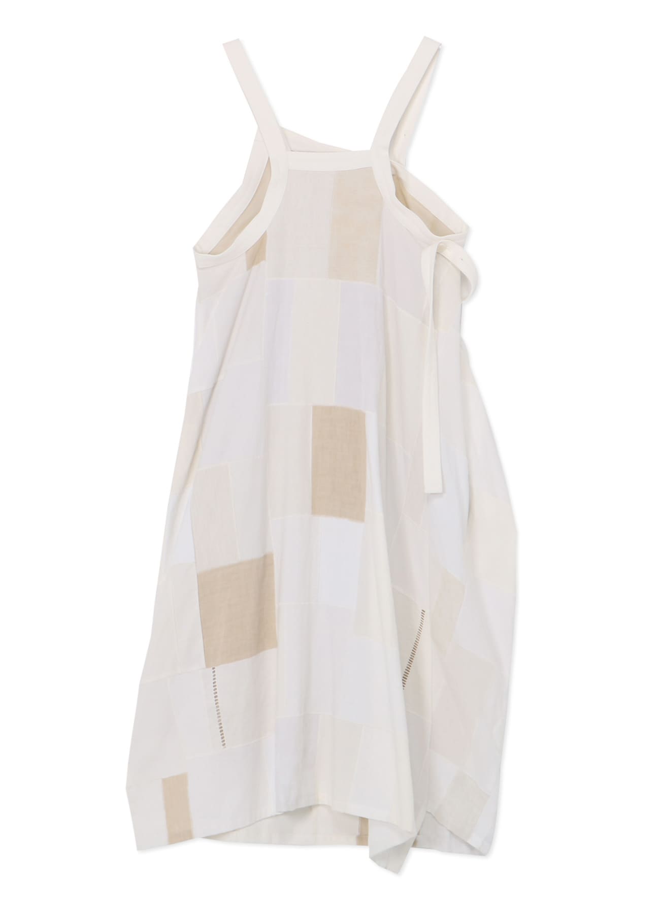 [Y’s KHADI COLLECTION]PATCHWORK SLEEVELESS DRESS