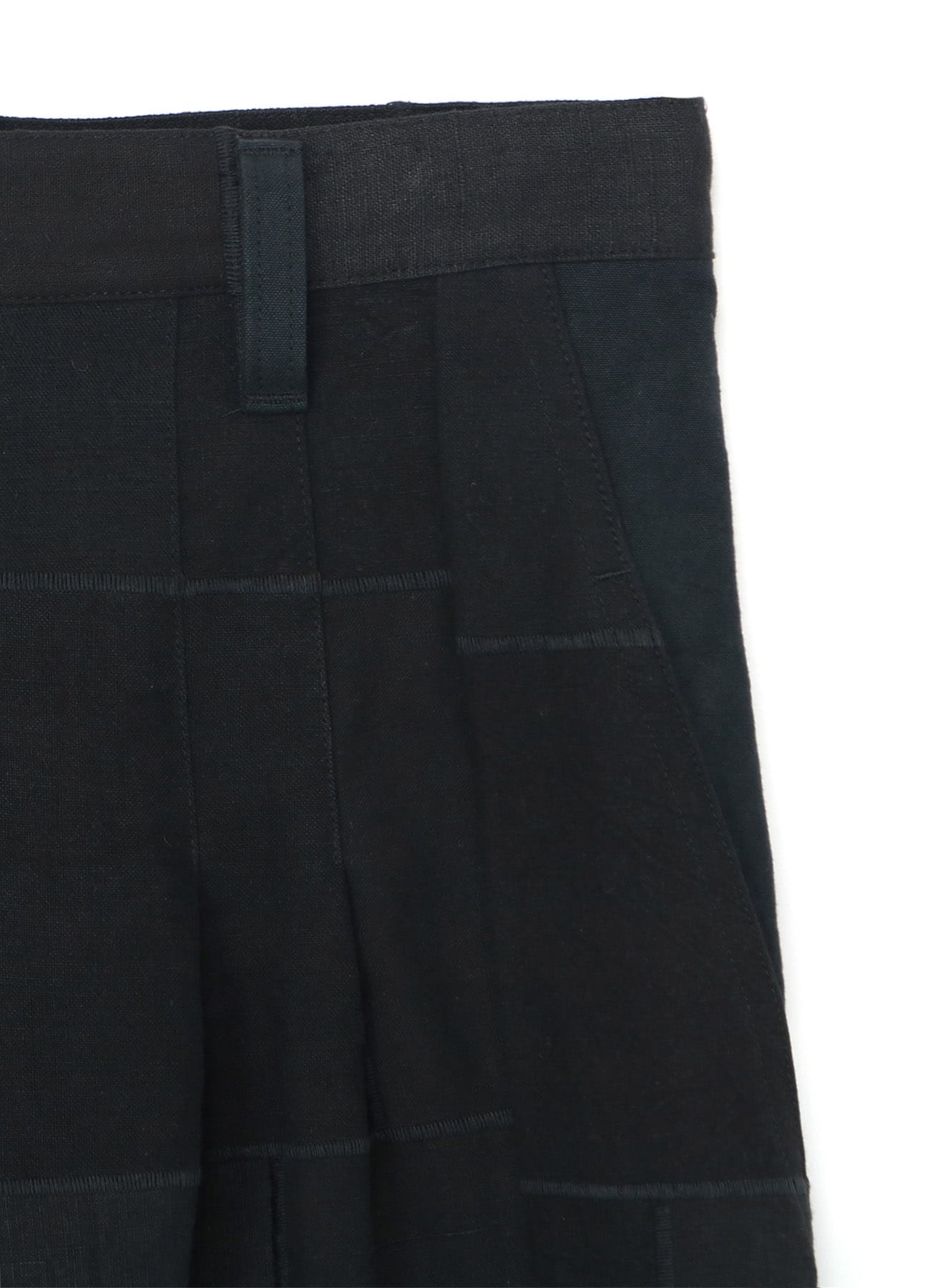 [Y’s KHADI COLLECTION]PATCHWORK TUCK WIDE PANTS