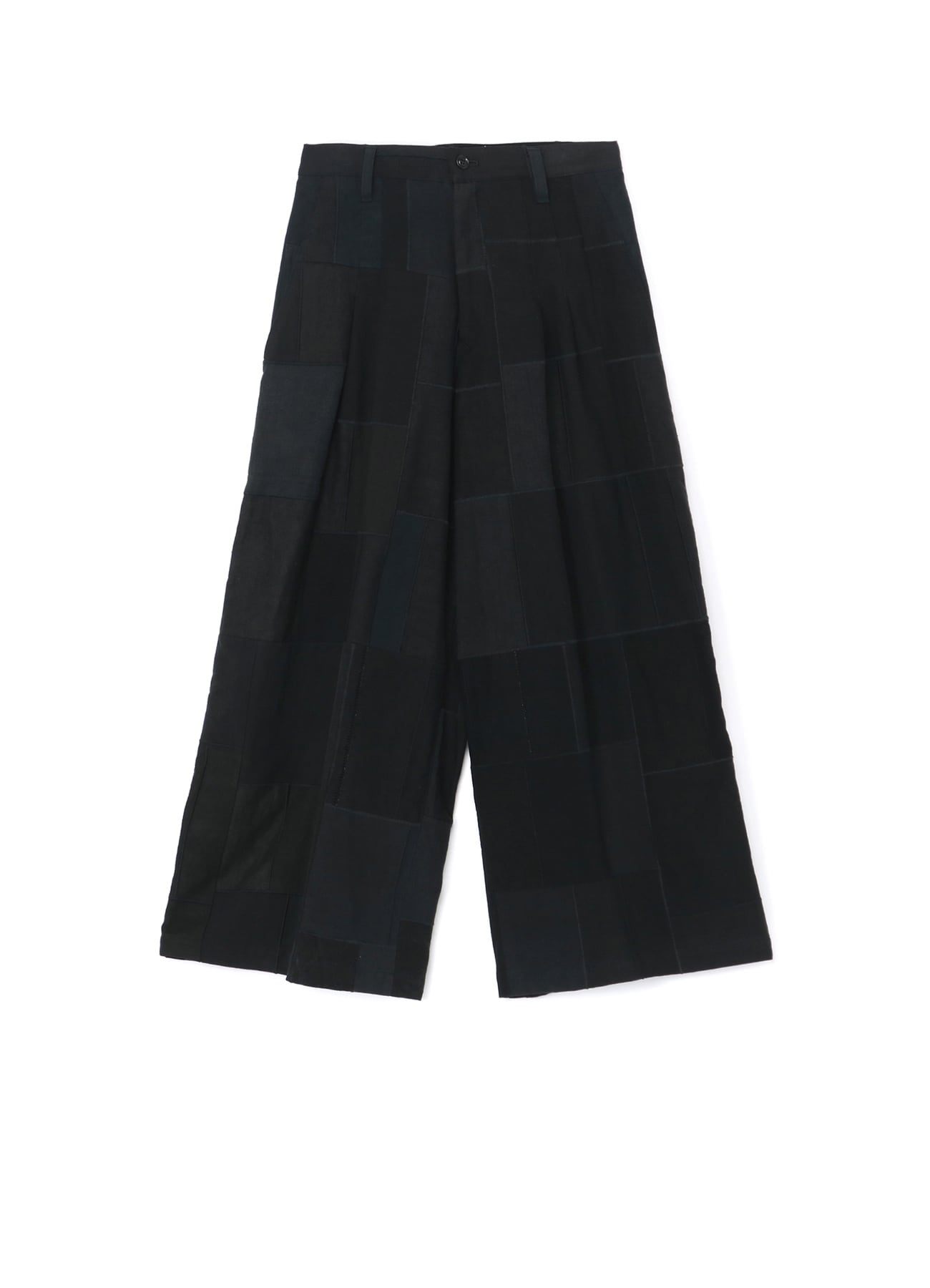 [Y’s KHADI COLLECTION]PATCHWORK TUCK WIDE PANTS
