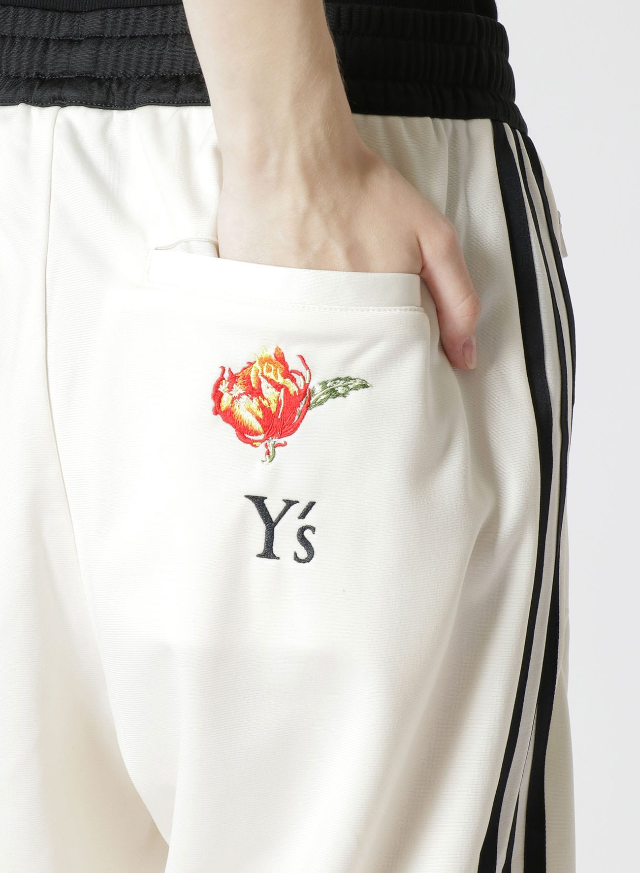 Y's x adidas]CACTUS FLOWER TRACK PANTS(XS Cream): Y's｜THE SHOP