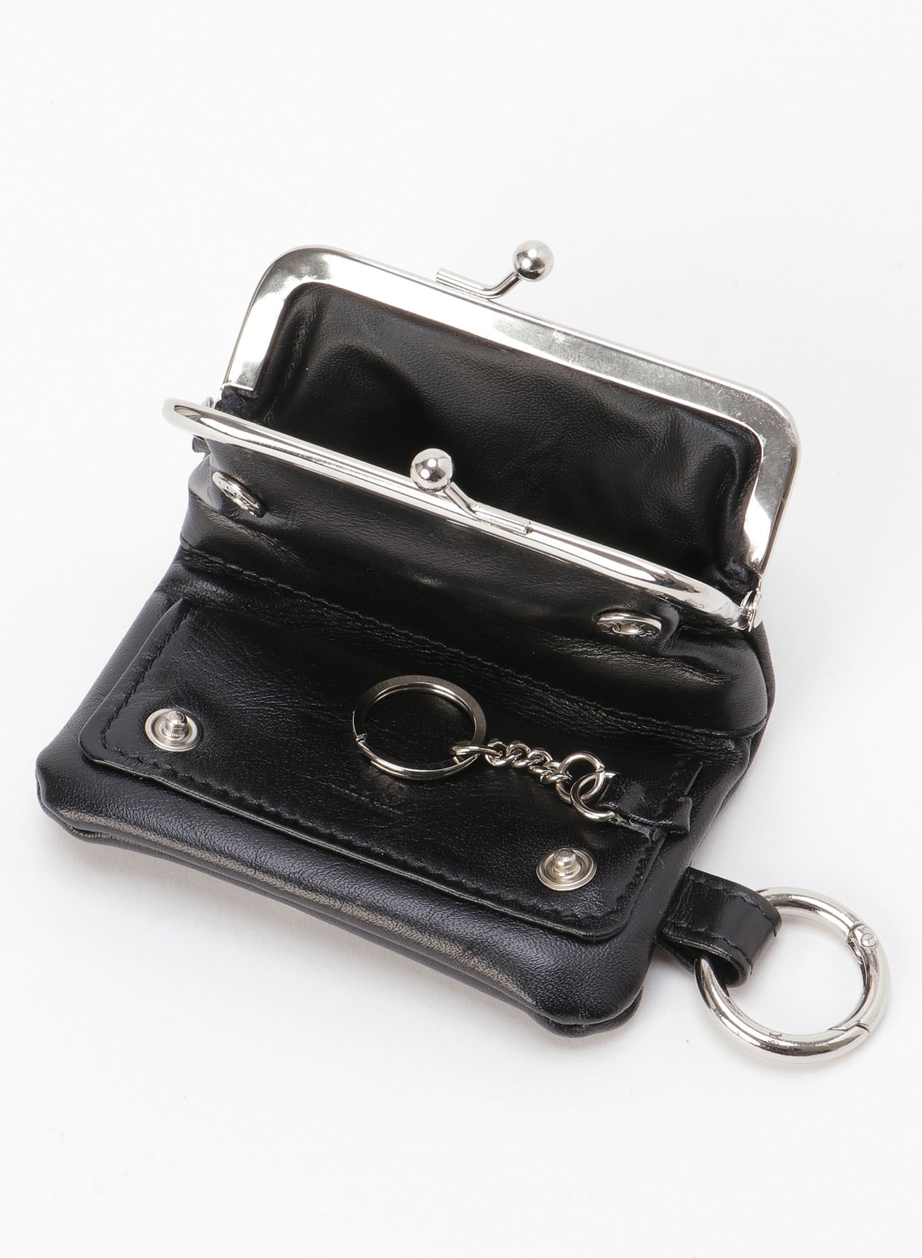 METAL RING DETAIL MINI CLASP PURSE