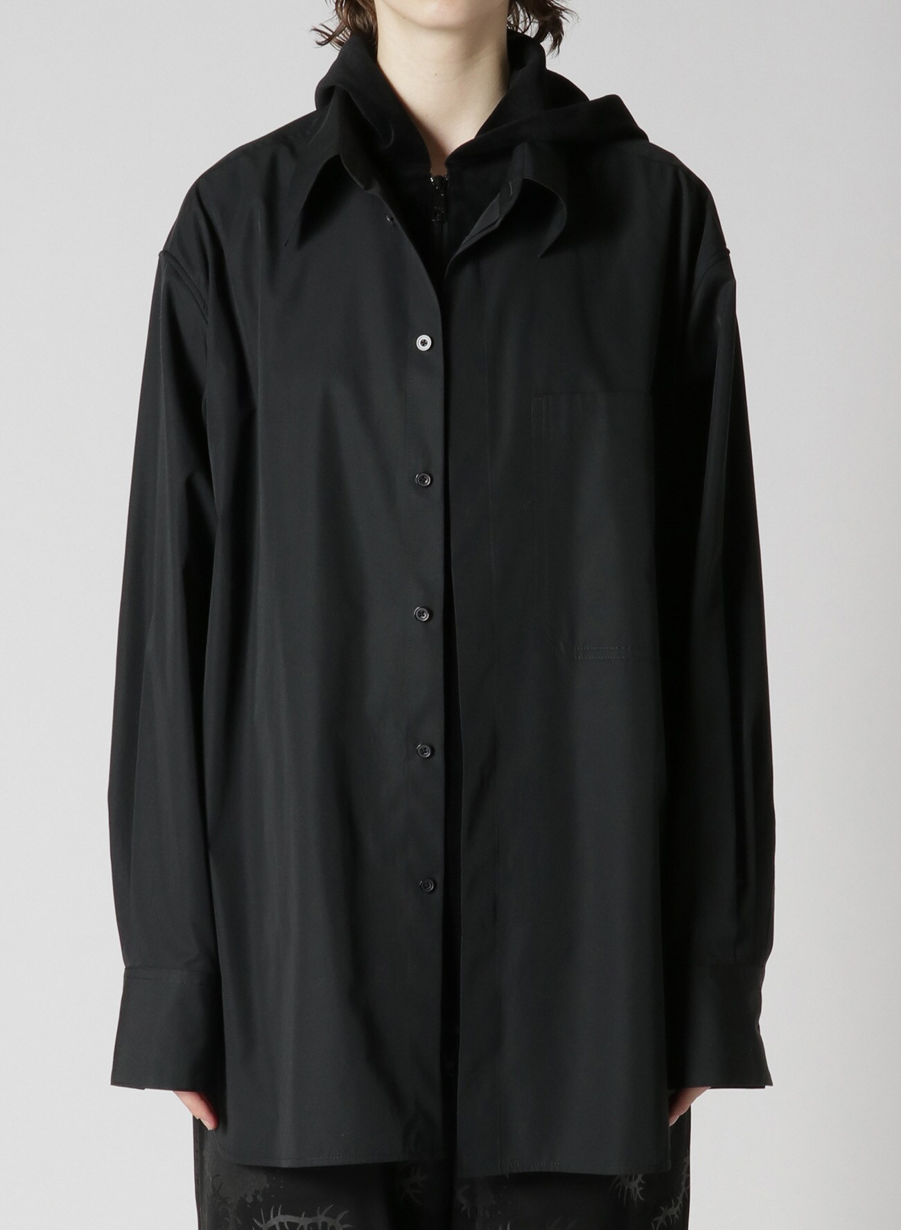 値下げ【新品】YOHJI YAMAMOTO_S`YTE_40/2Cotton Jersey Mantle Hoodie 