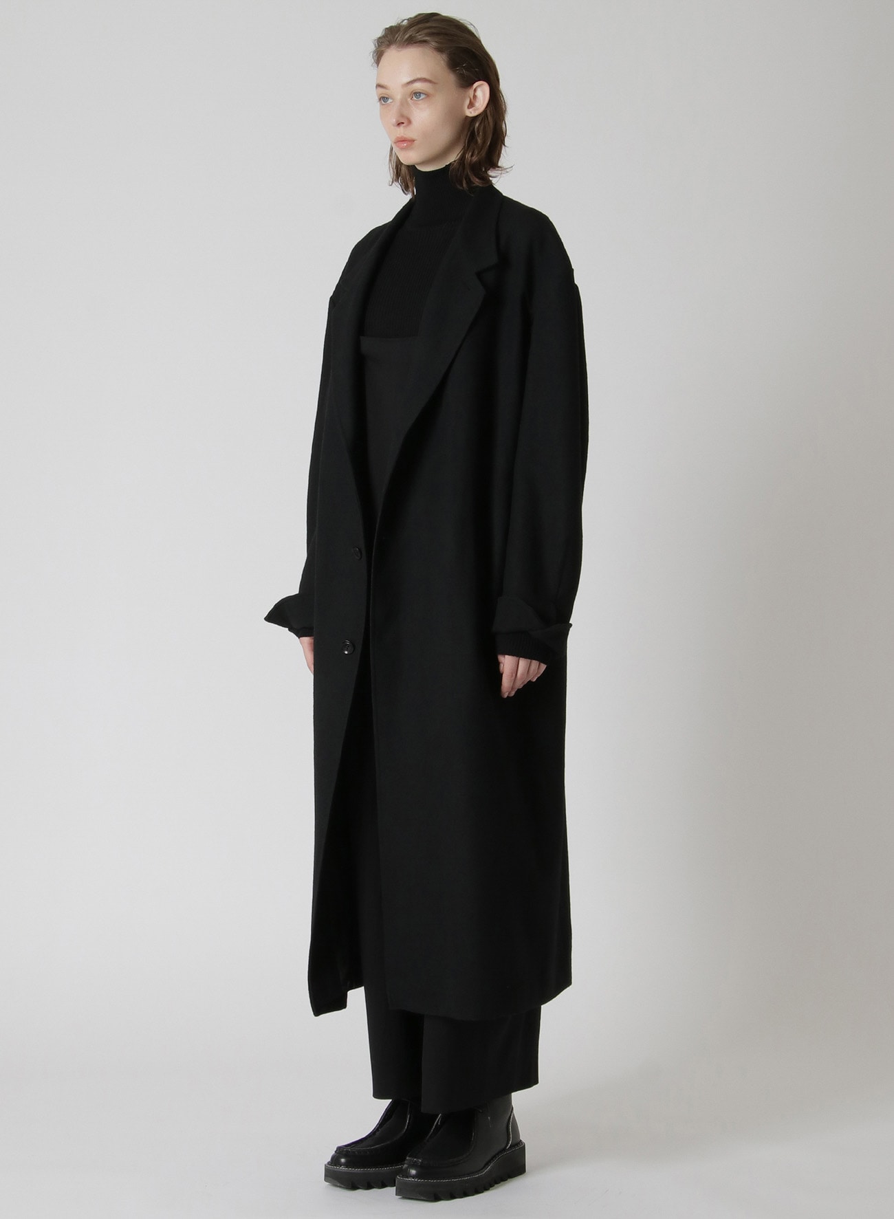 2/48 SHRUNKEN WOOL SERGE TAILORED COAT