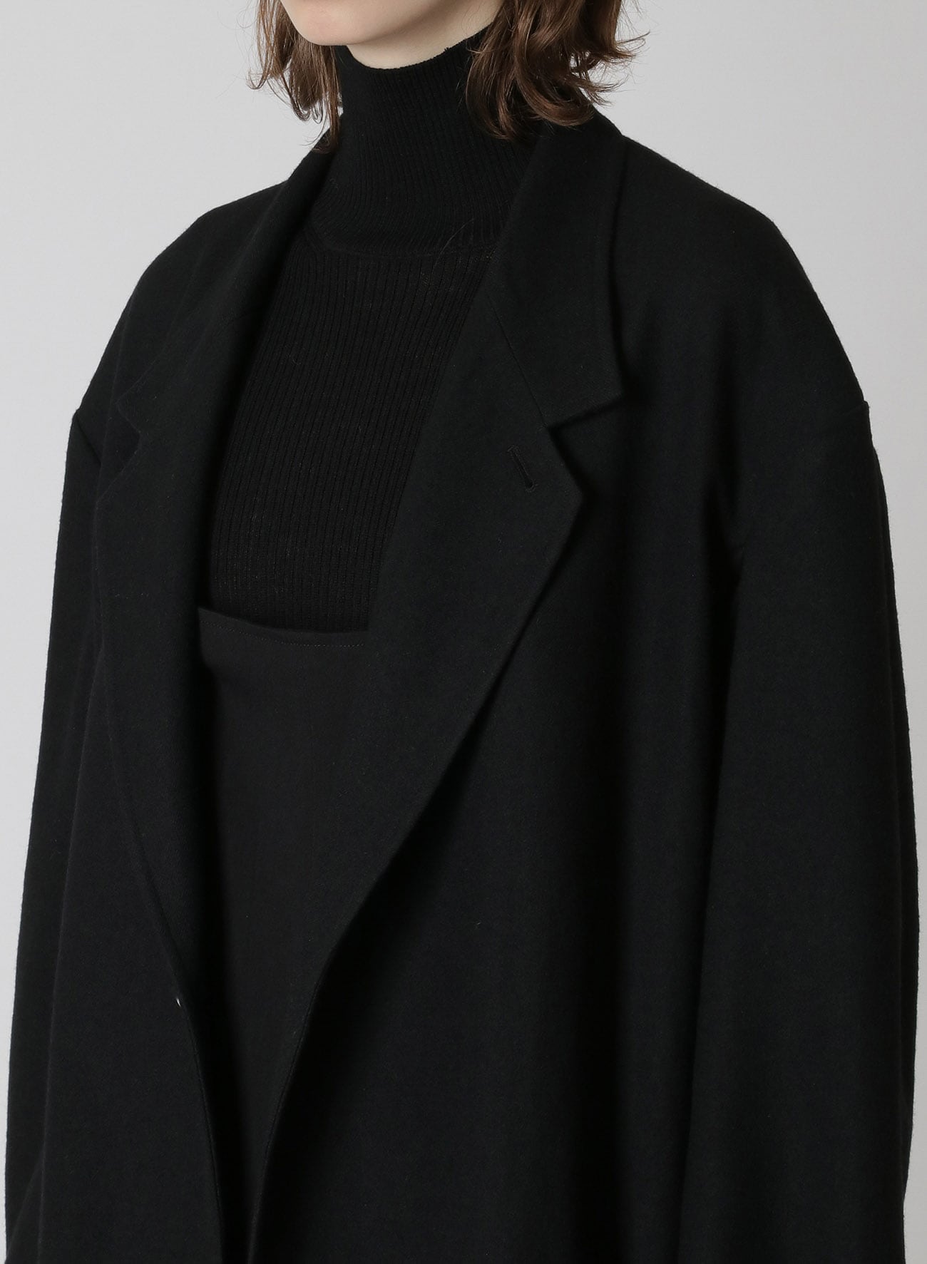 2/48 SHRUNKEN WOOL SERGE TAILORED COAT