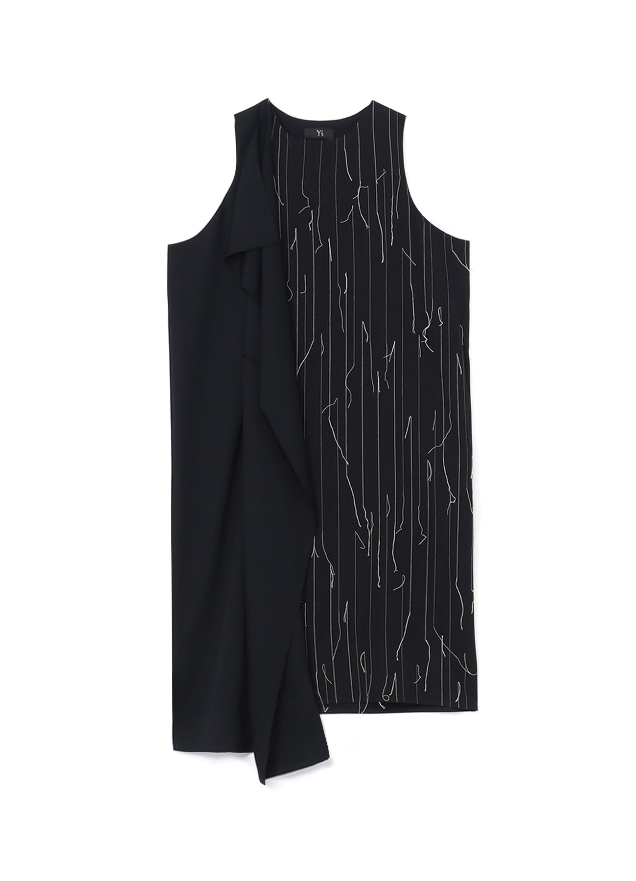 WOOL RIGHT FLAP DRESS(XS Black): Vintage 1.2｜THE SHOP YOHJI YAMAMOTO