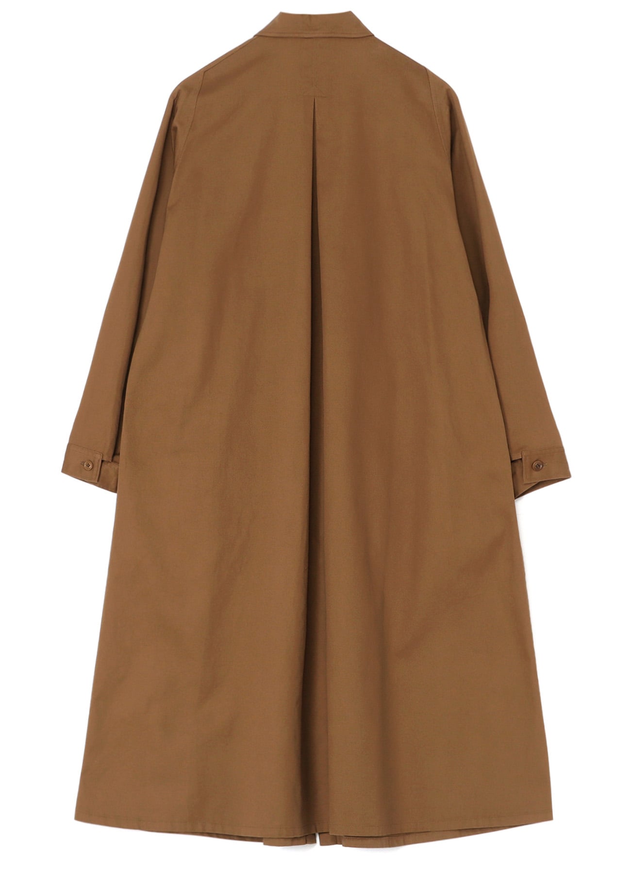 Y's BORN PRODUCT] COTTON TWILL DOUBLE CHEST POCKET DRESS(XS Brown