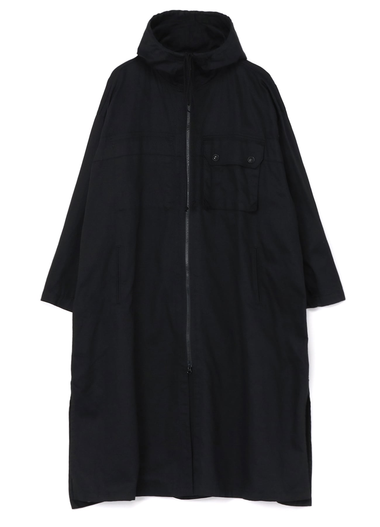 Y's BORN PRODUCT] COTTON TWILL HOODED COAT(XS Black): Y's｜THE 