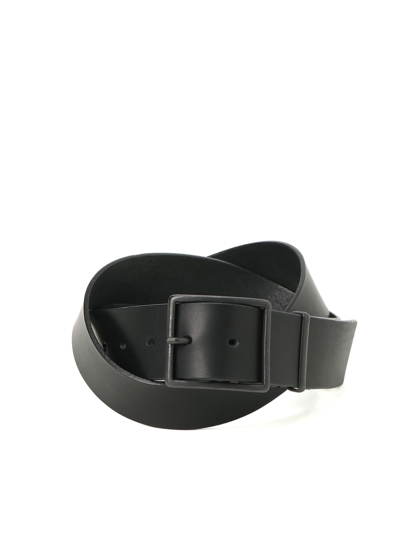 TANNED THICK LEATHER 40MM SQUARE BUCKLE BELT