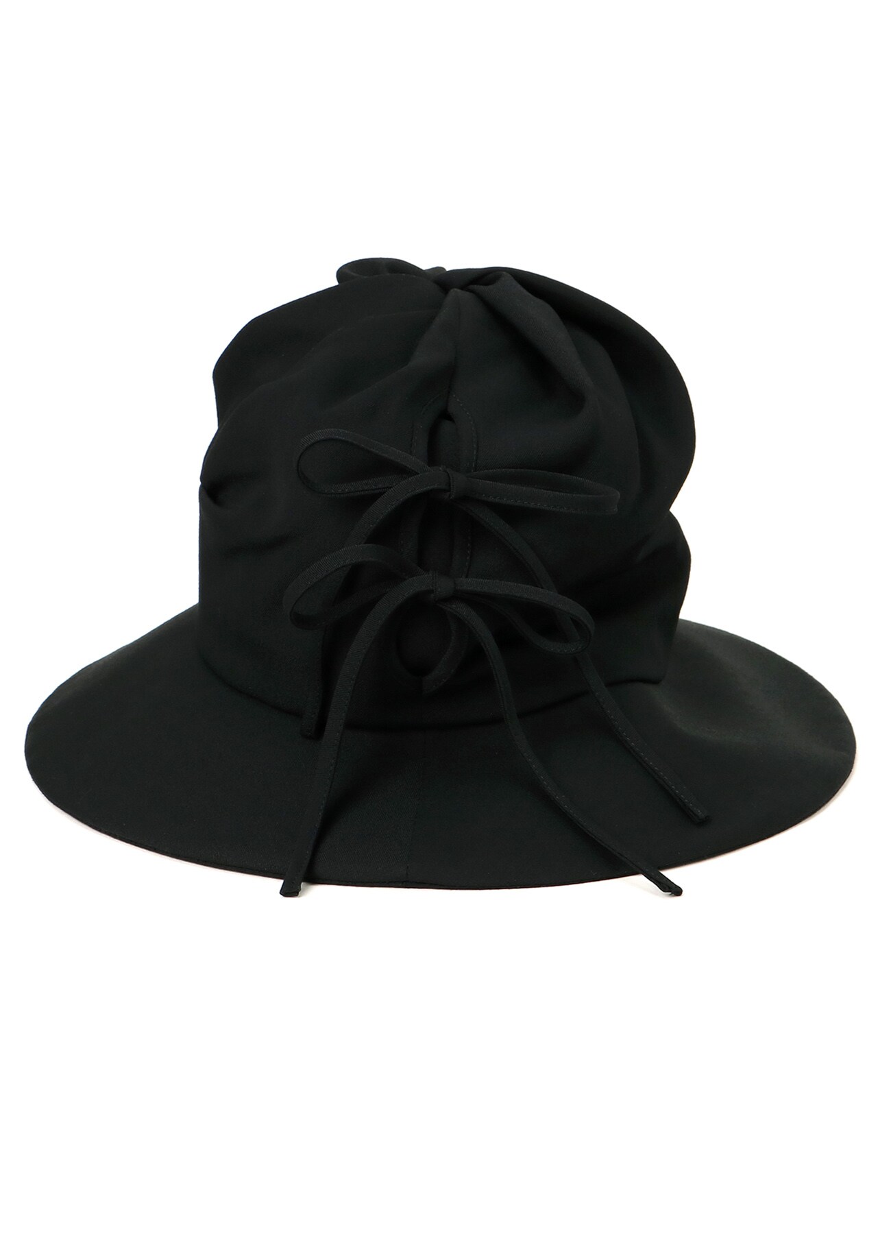 TWISTED WOOL GABARDINE HAT(S Black): Y's｜THE SHOP YOHJI YAMAMOTO