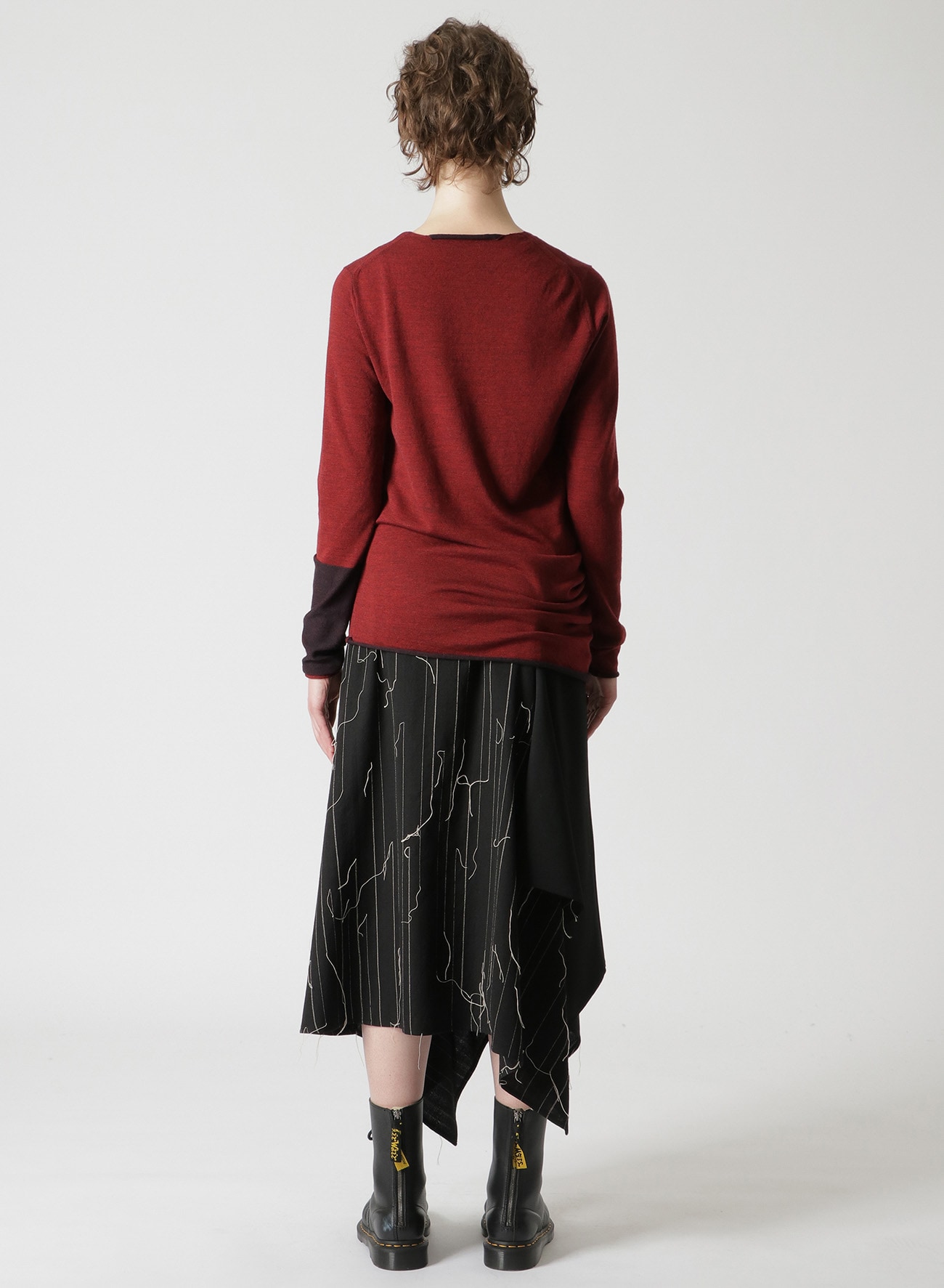 WOOL JERSEY CREW-NECK PULLOVER