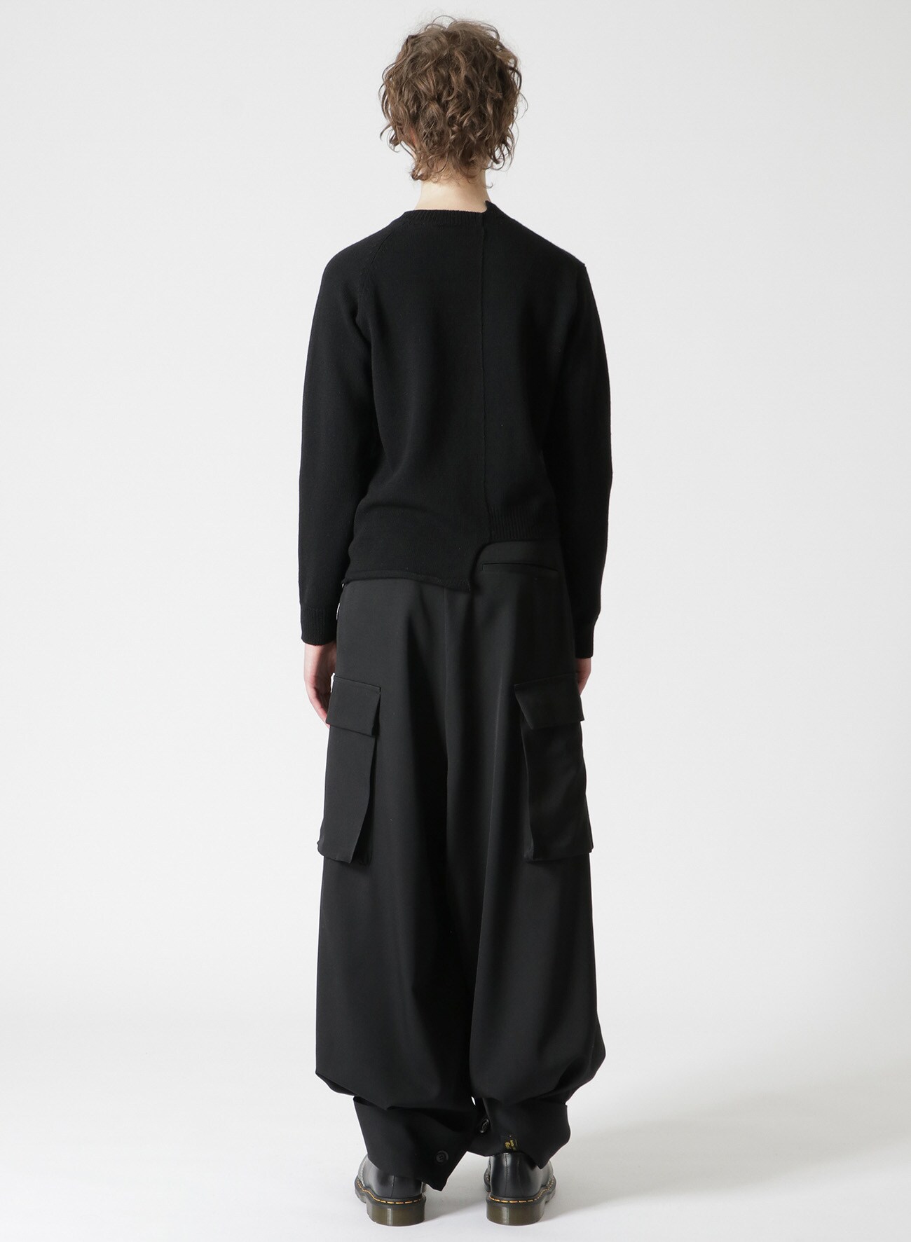 WOOL JERSEY DISJOINTED PULLOVER(S Black): Y's｜THE SHOP YOHJI YAMAMOTO