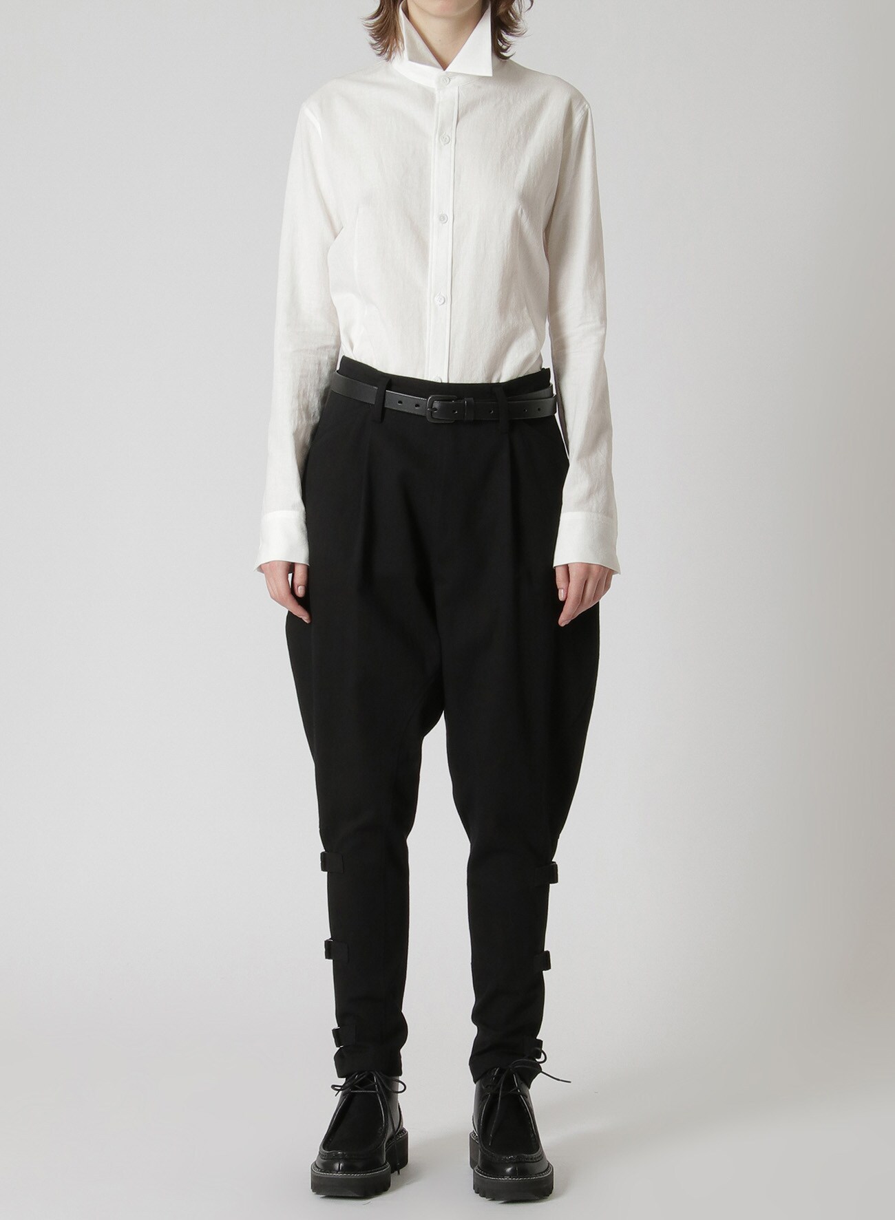 SOFT COTTON TWILL JODHPURS(XS Black): Y's｜THE SHOP YOHJI YAMAMOTO