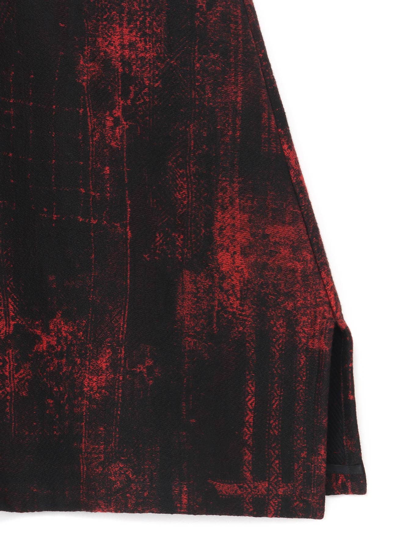 PRINTED COTTON ASYMMETRIC FLARED PANTS