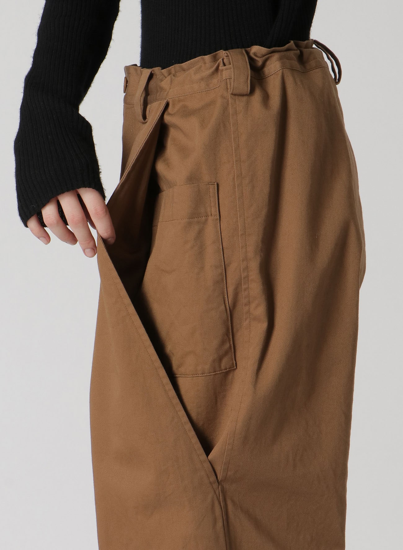 [Y's BORN PRODUCT] COTTON TWILL LONG POCKET PANTS