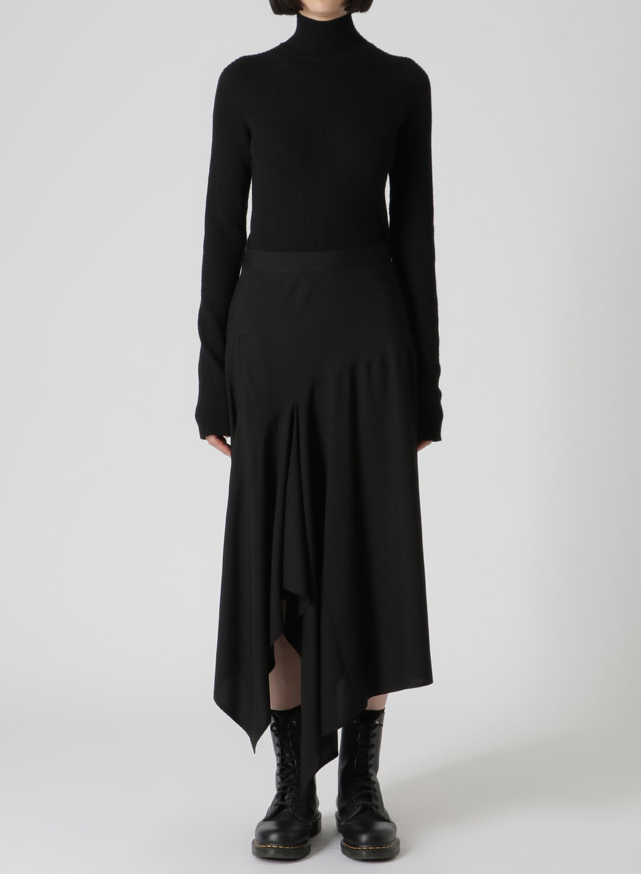 RAYON BROADCLOTH FLARED SKIRT