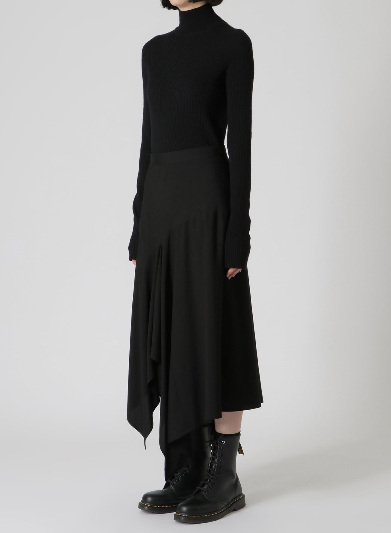 RAYON BROADCLOTH FLARED SKIRT