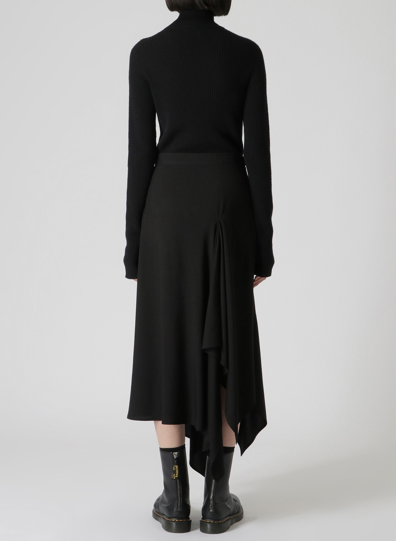 RAYON BROADCLOTH FLARED SKIRT