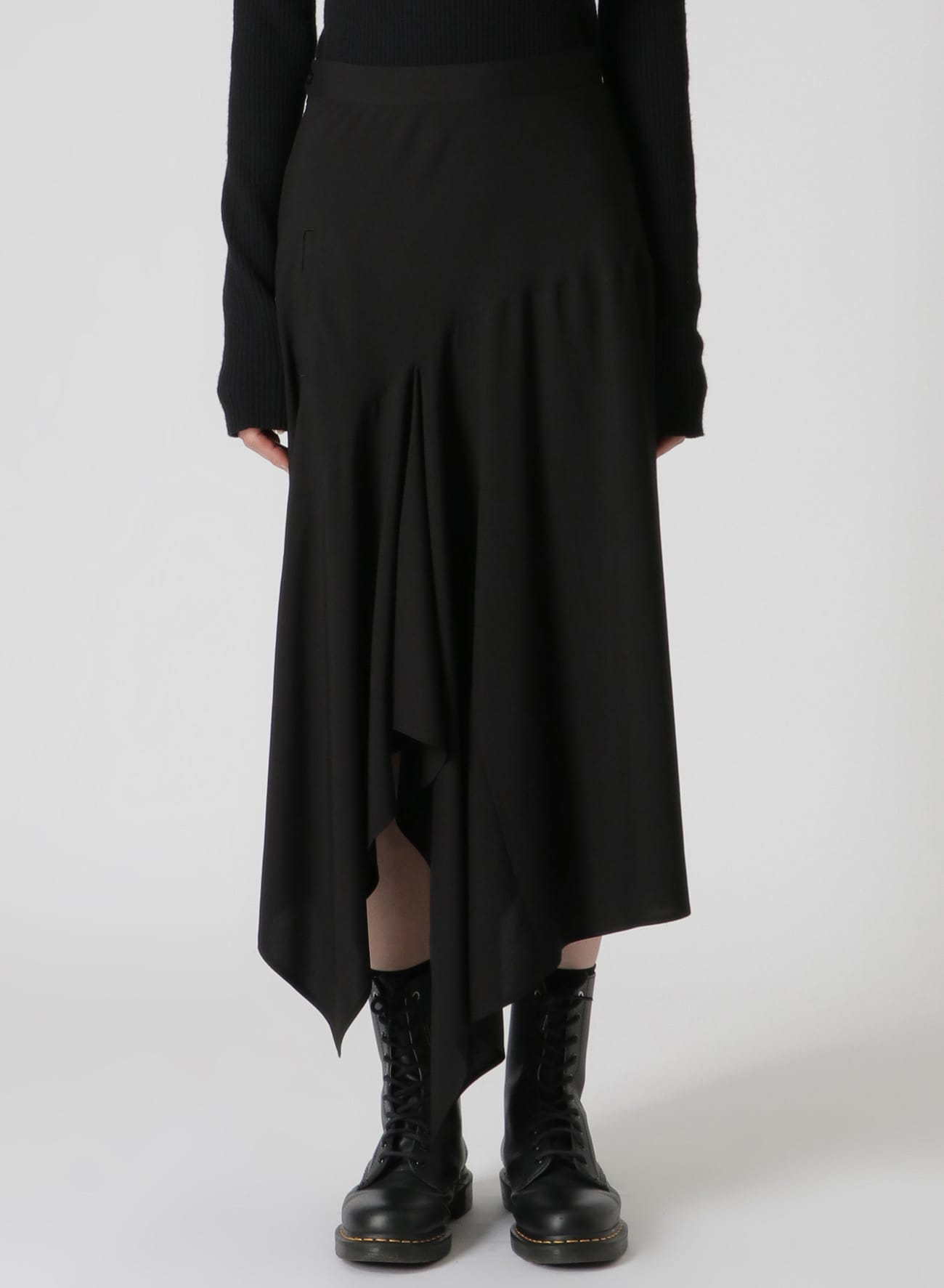 RAYON BROADCLOTH FLARED SKIRT