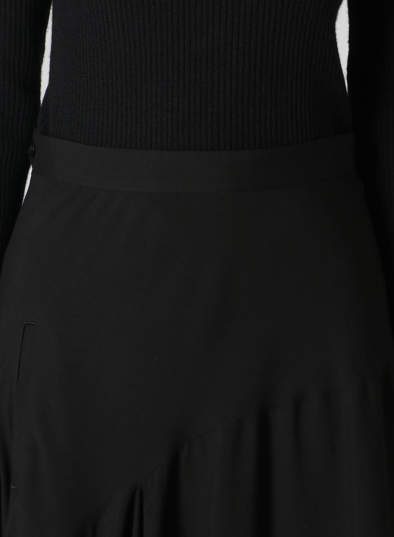 RAYON BROADCLOTH FLARED SKIRT